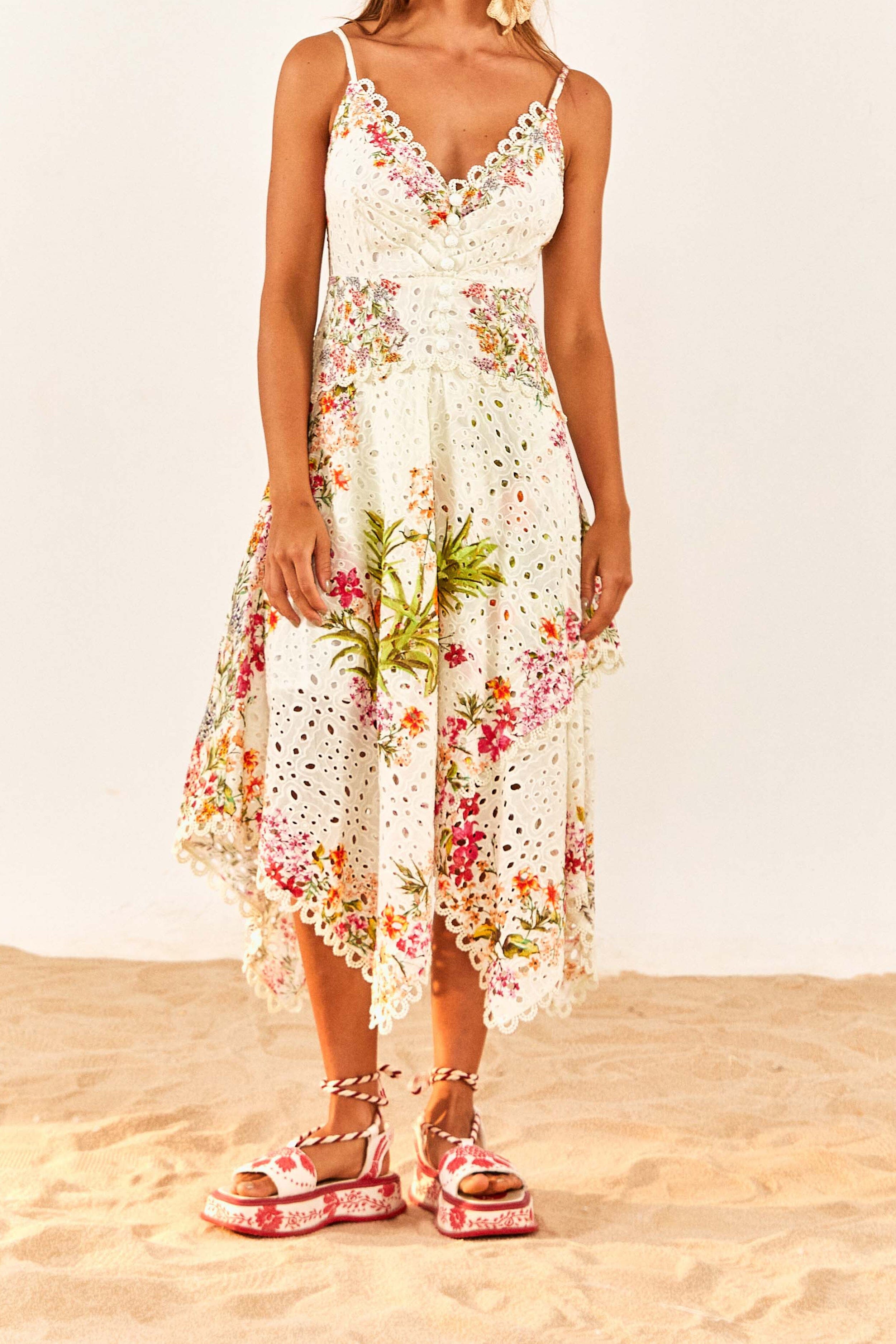 farm rio delicate forest scarves mini dress FARM Rio
