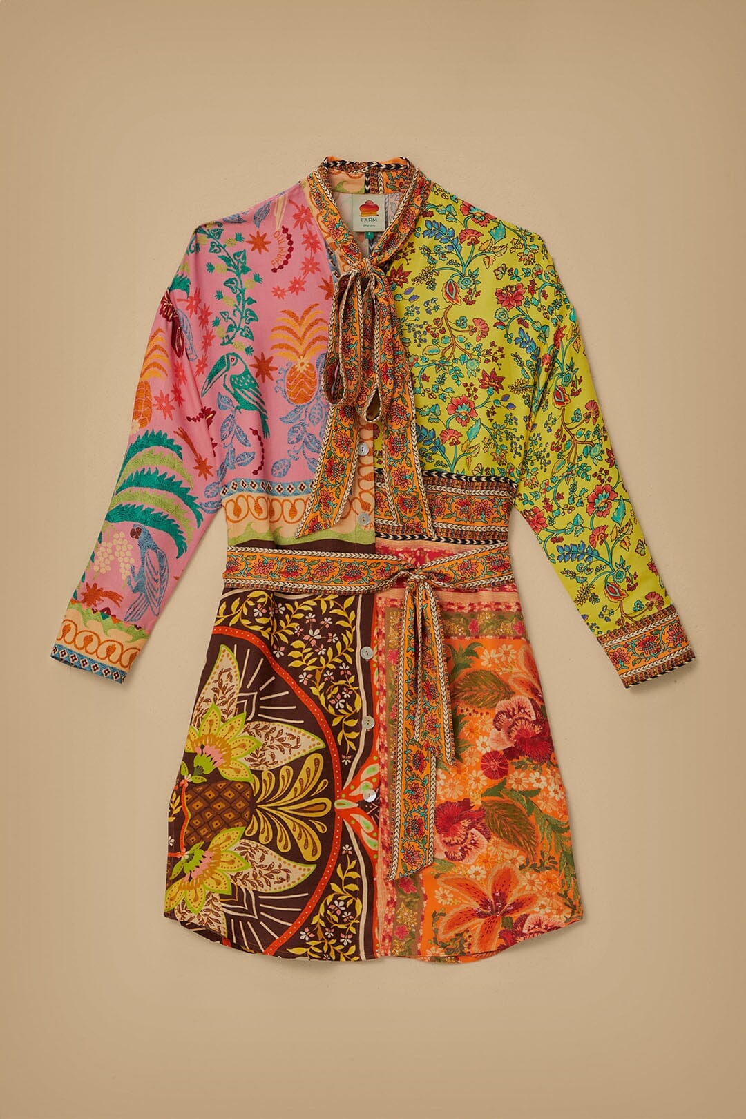 Multicolor Mixed Scarves Lenzing™ Ecovero™ Viscose Chemise