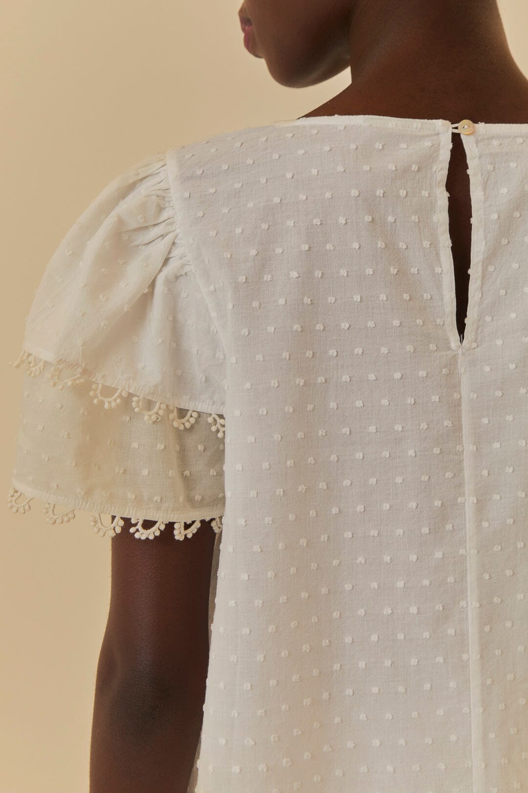 Off-White Ruffle Blouse