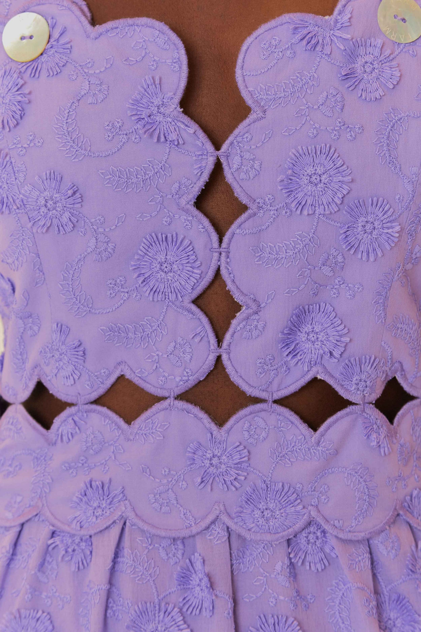 Lilac 3D Flower Sleeveless Midi Dress