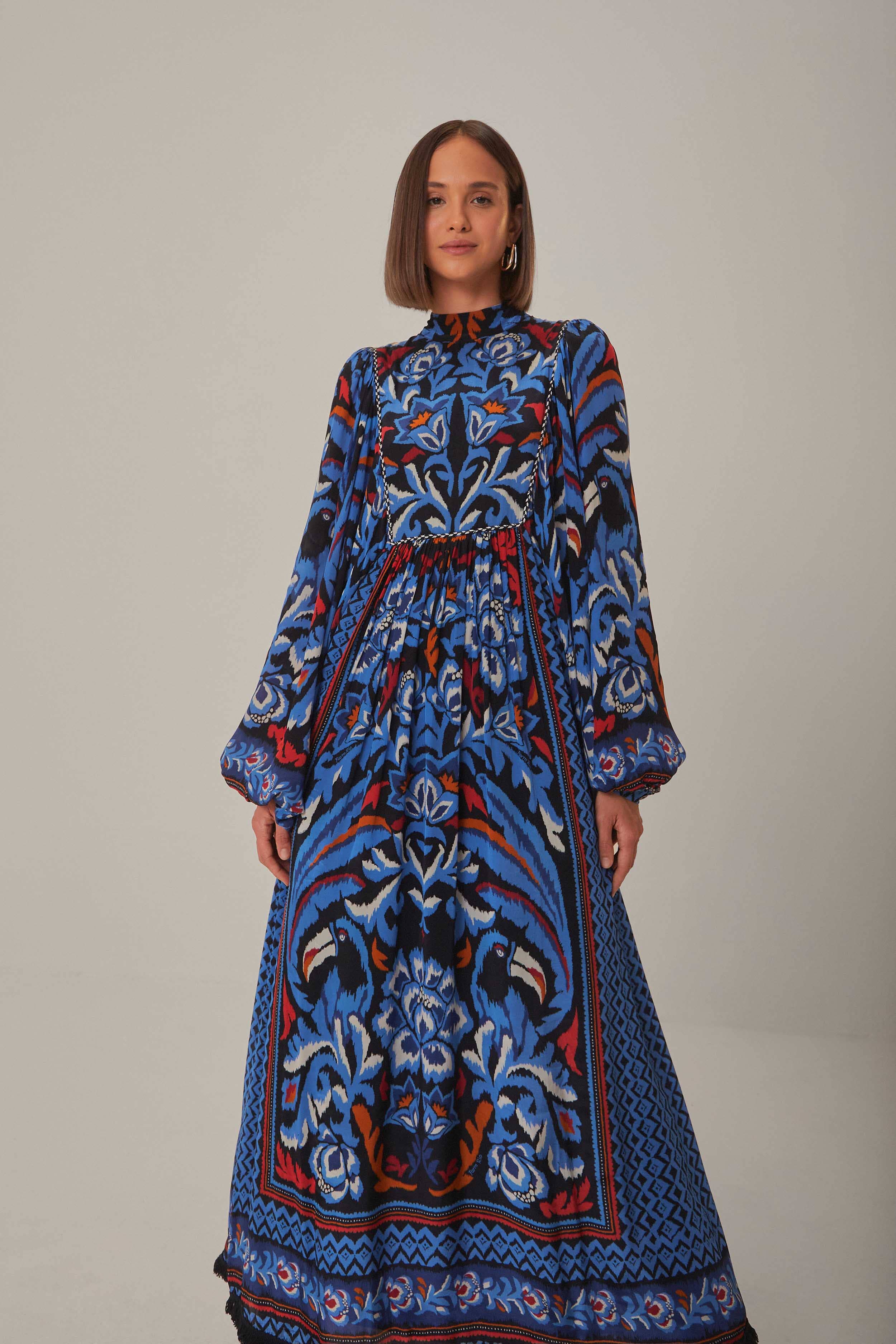 farm rio toucan maxi dress Toucan Tree Sleeveless Maxi Dress