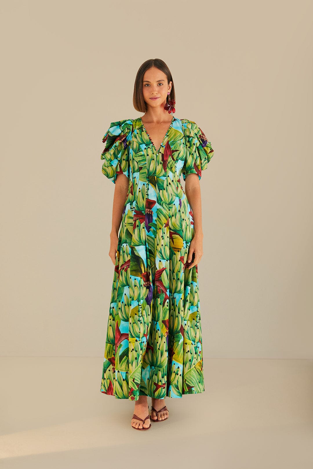 farm rio lace banana midi dress Blue Lace Banana Midi Dress FARM Rio