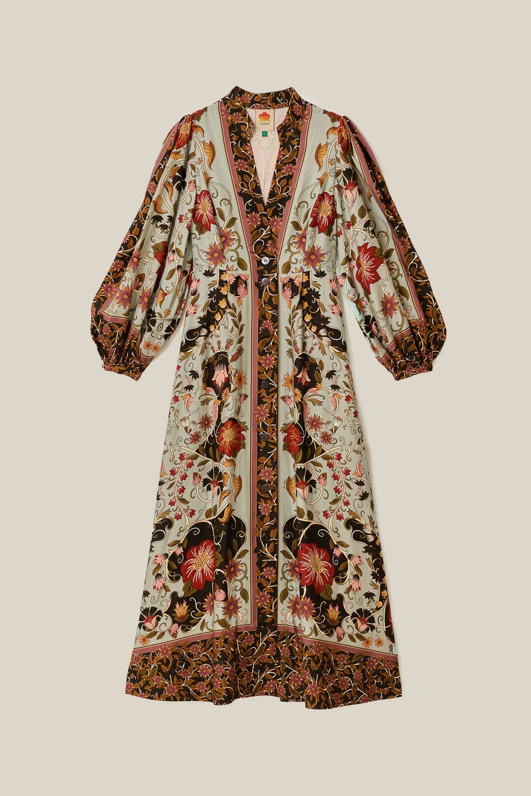 Robe longue fluide bleue Beauty