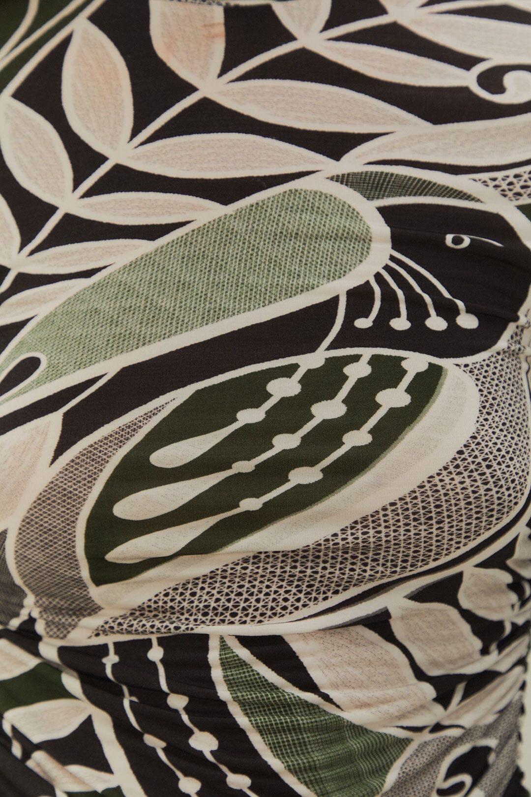 Chemisier en jersey à dentelle noire Nature