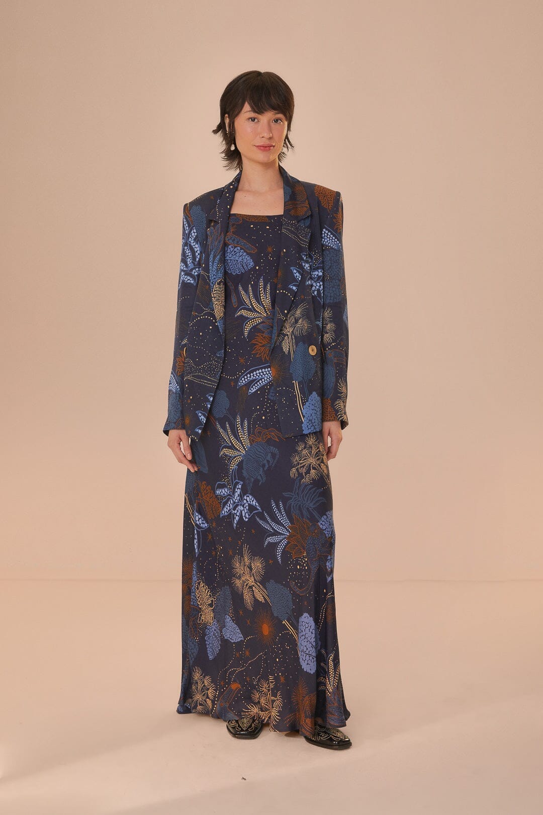 farm rio night jungle slip maxi dress Farm Rio Night Jungle Slip Maxi Dress at MarketFair Shoppes in Princeton, NJ