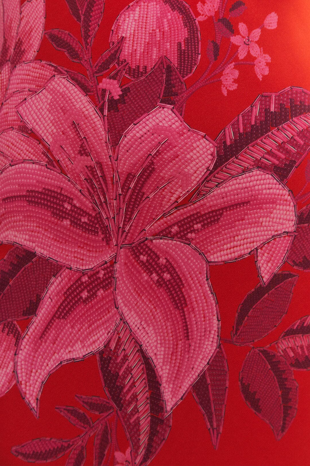 Robe longue en viscose Lenzing™ Ecovero™ Red Summer Fruit