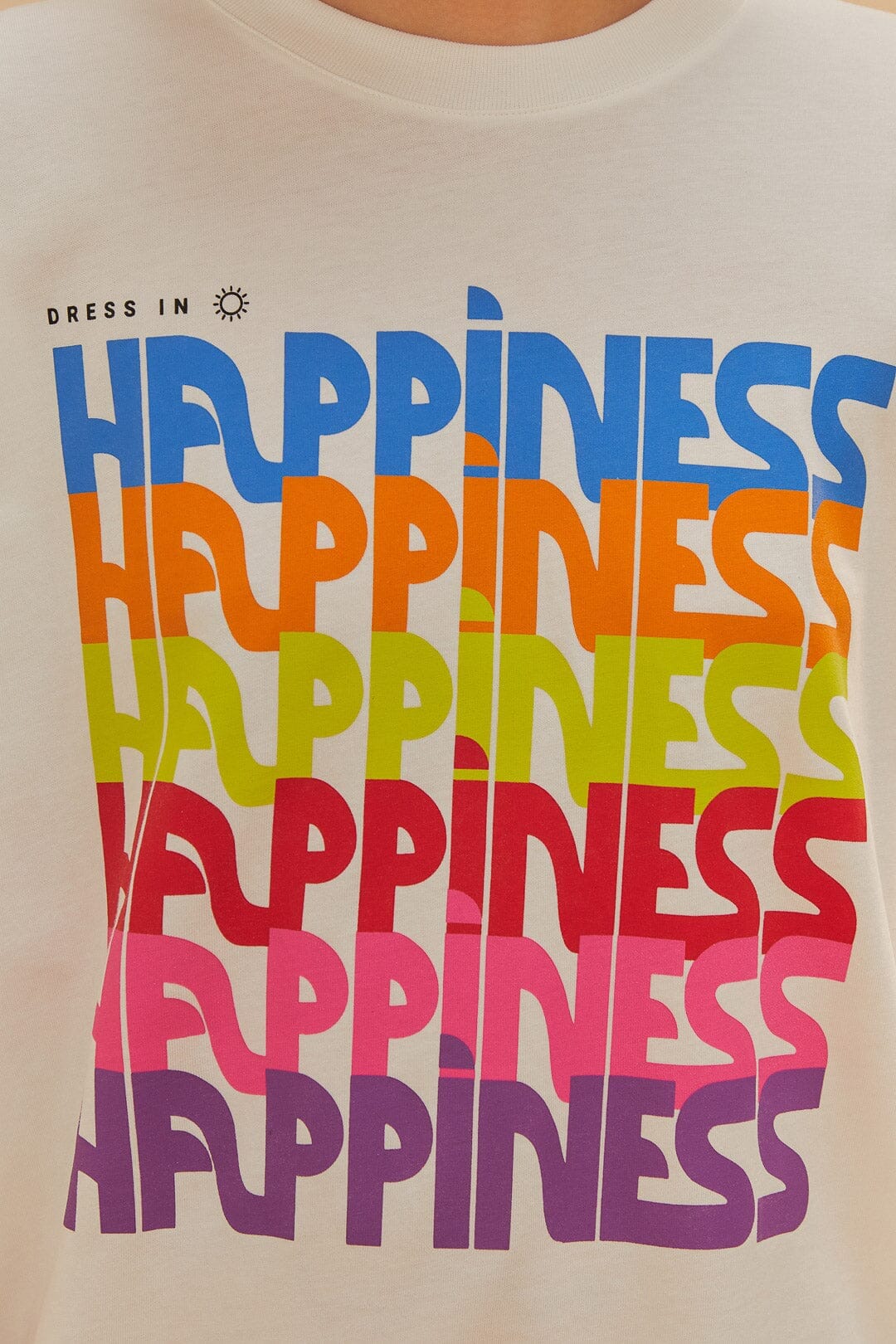 Off-White Dress In Happiness Relaxed T-Shirt