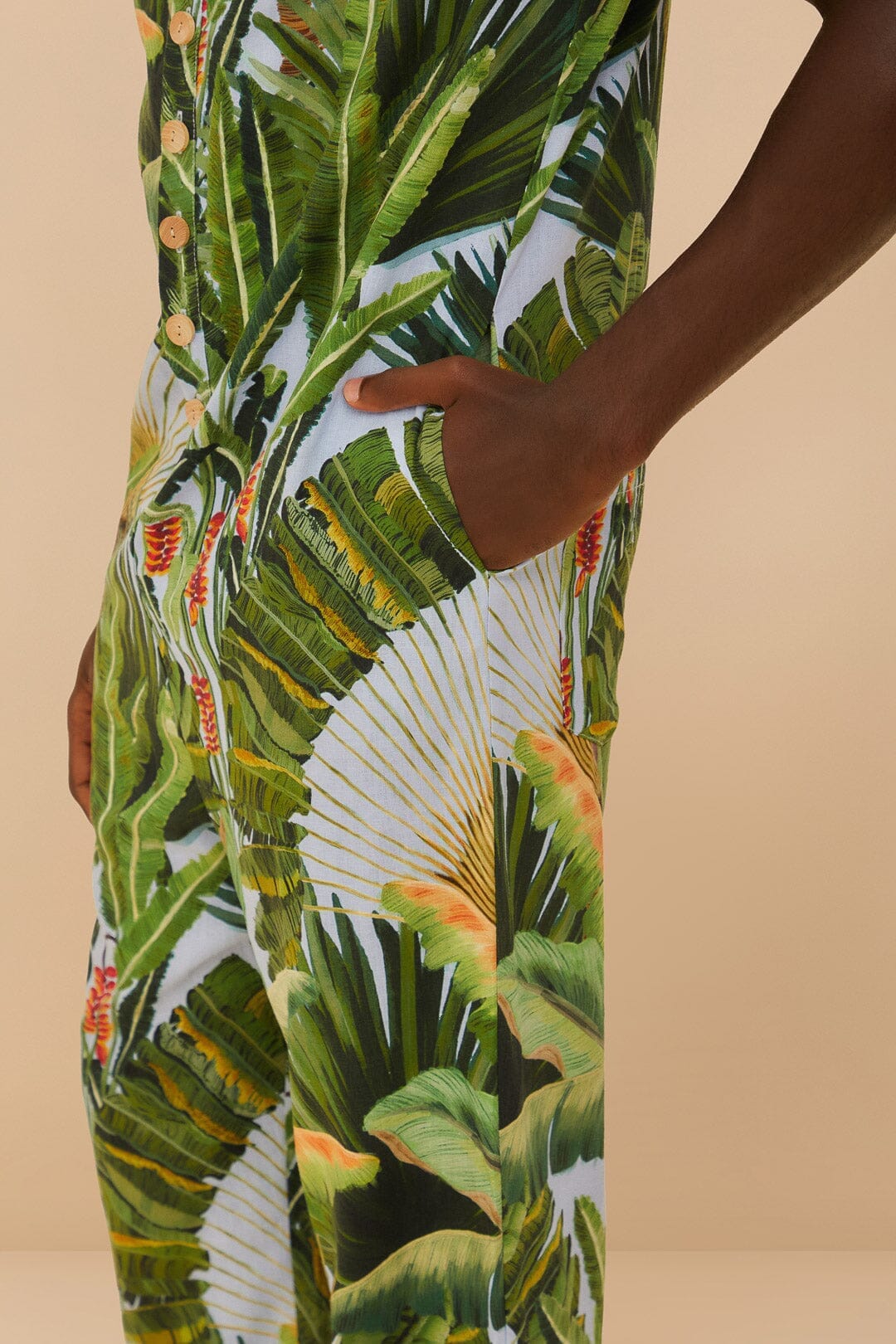 Combinaison bleue Amazonia Forest LENZING™ ECOVERO™ Euroflax™