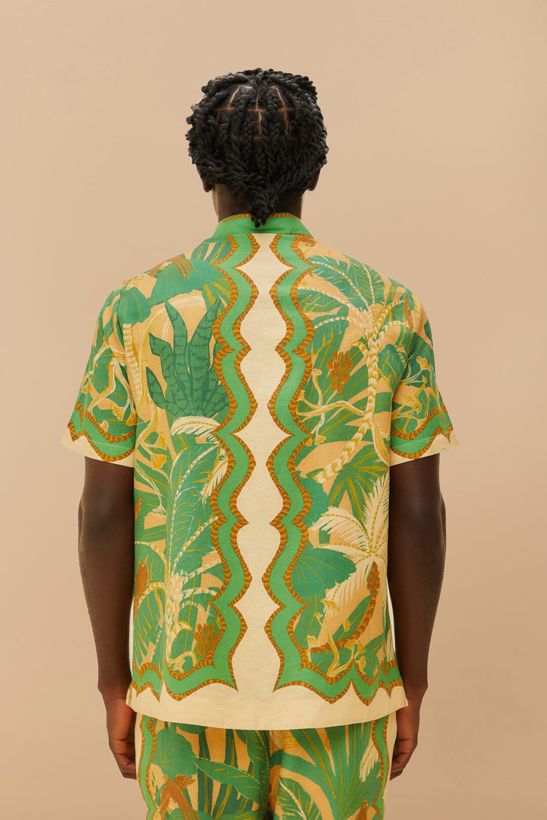 Chemise beige Tropical Isla LENZING™ ECOVERO™ Euroflax™