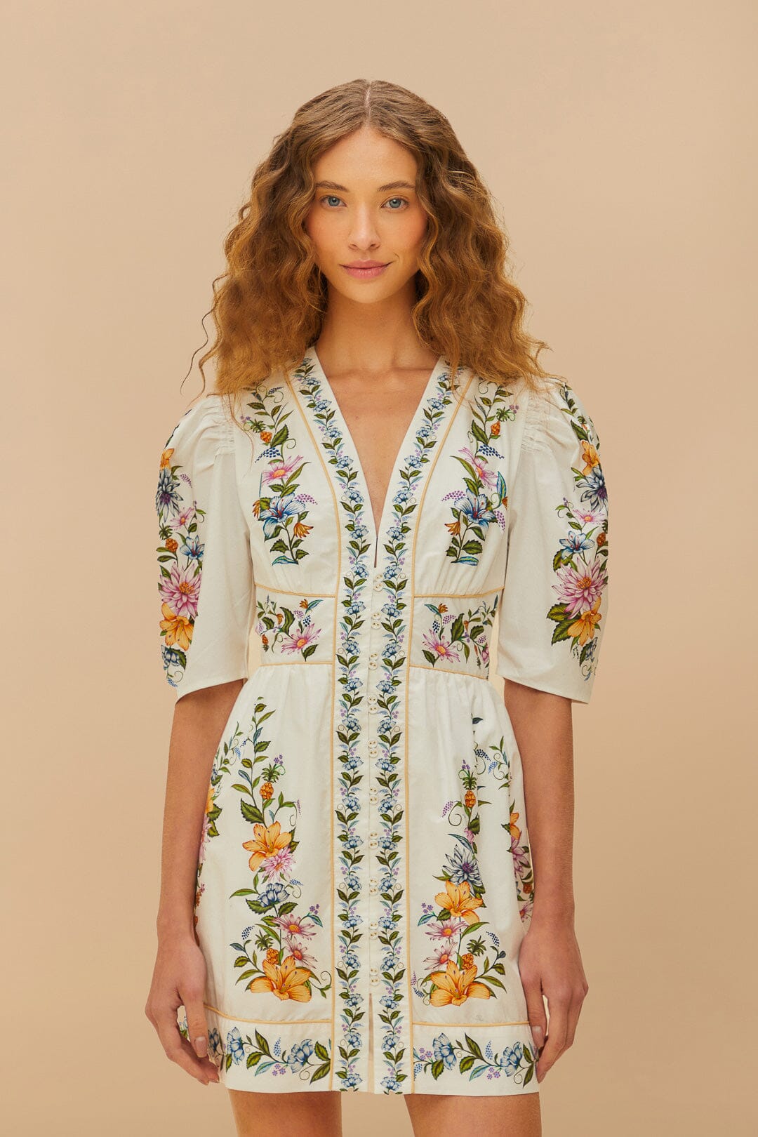 off white sweet bloom bouquet mini dress Sweet Bloom Bouquet Cotton Eyelet Cover-Up Minidress (Women)