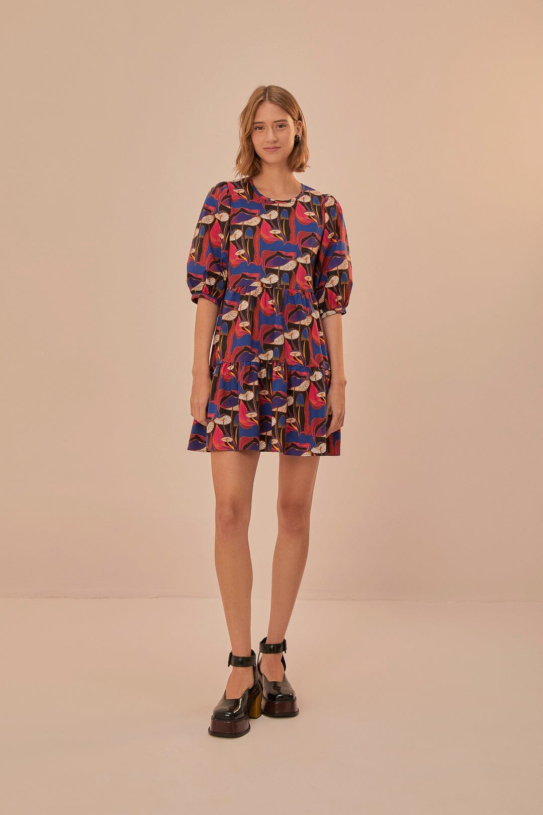 farm rio black palermo puff sleeve mini dress Black Palermo Puff Sleeve Blouse FARM Rio