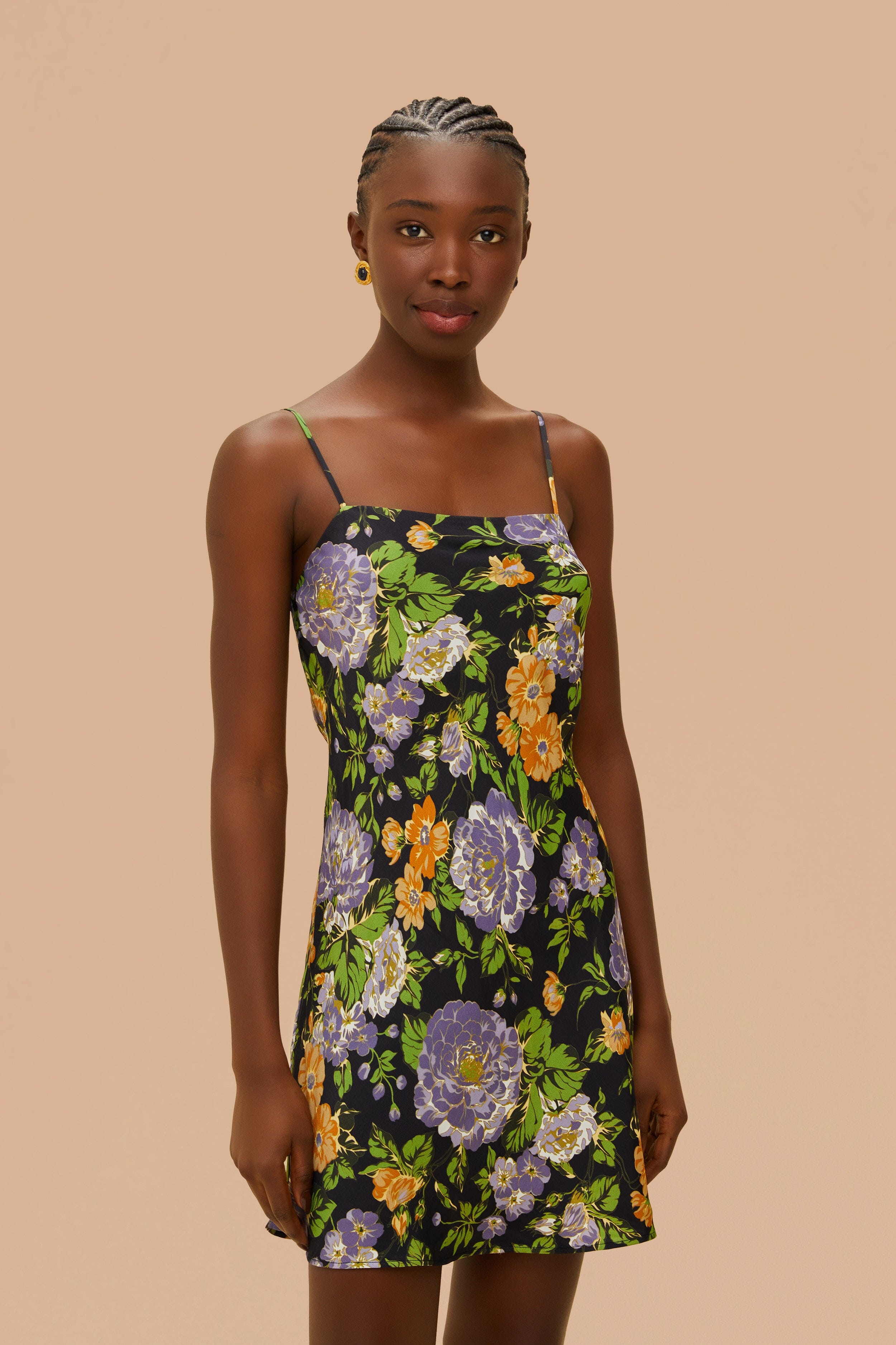 Capri Floral Black Sleveless Mini Dress FARM Rio Capri Floral Black Sleveless Mini Dress FARM Rio