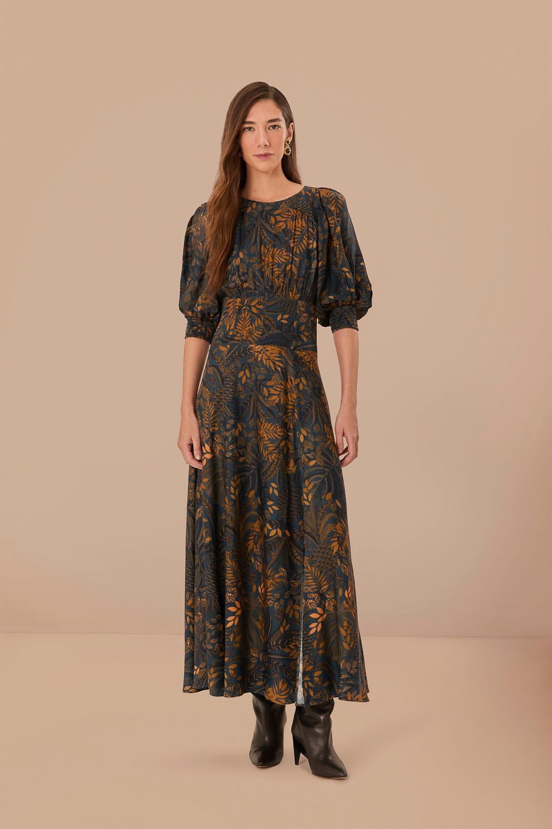 farm rio amazonia forest maxi dress Farm Rio Amazonia Forest Print Maxi Dress In Pink Multi