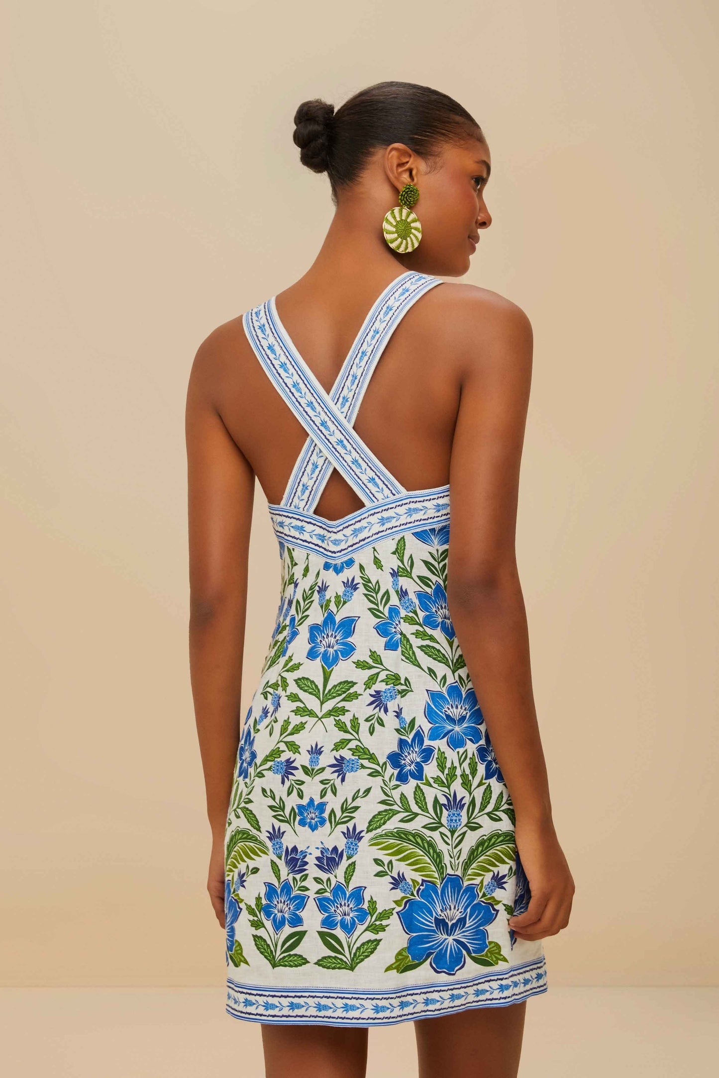 ROBE MINI TROPICANCE OFF-WHITE