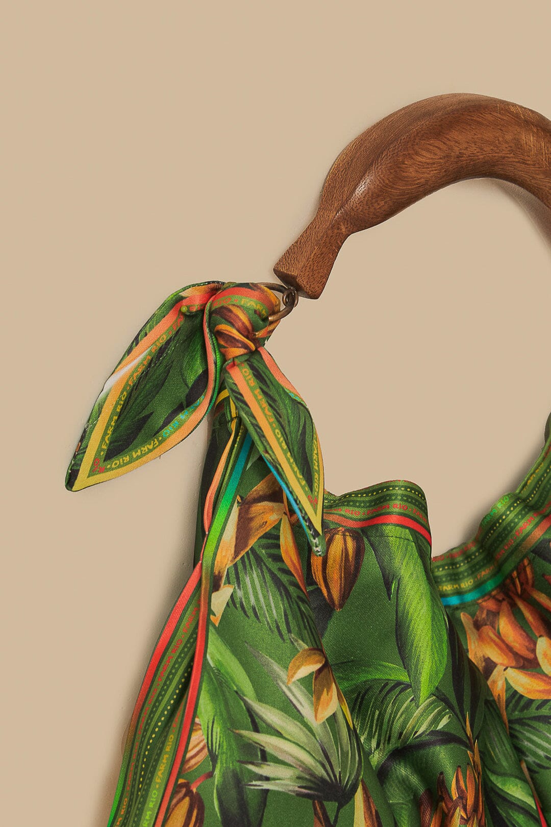 Mini sac écharpe Bananart vert