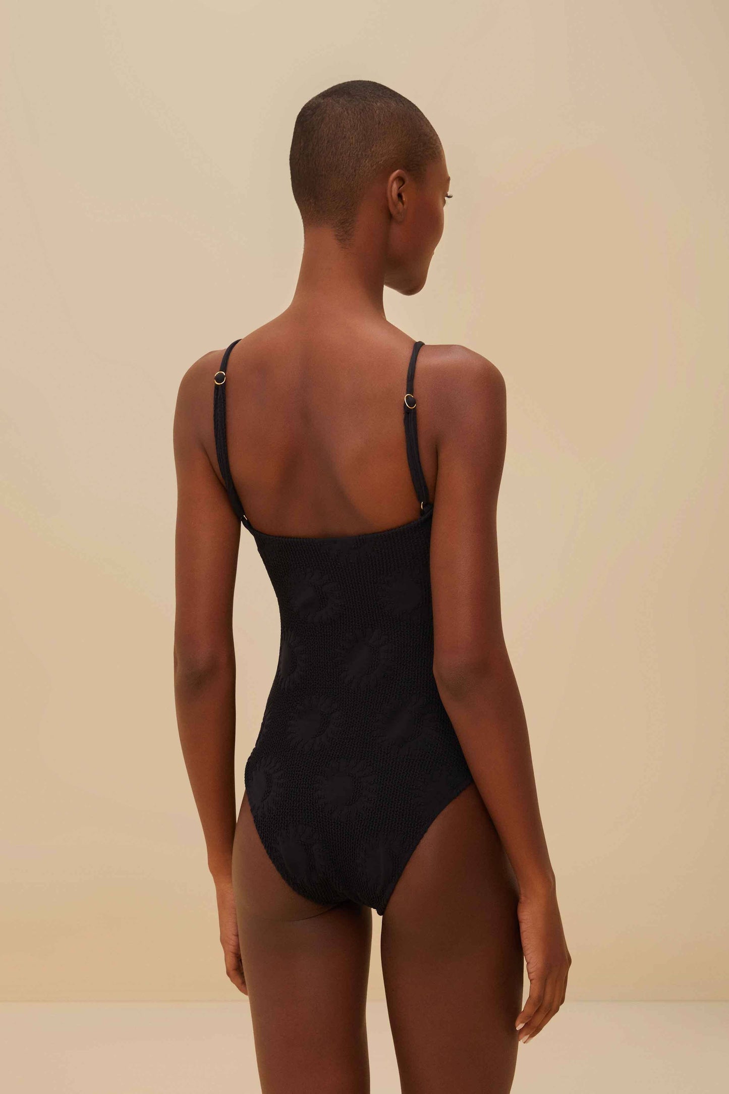 Maillot de bain une pièce noir Sunny Moon
