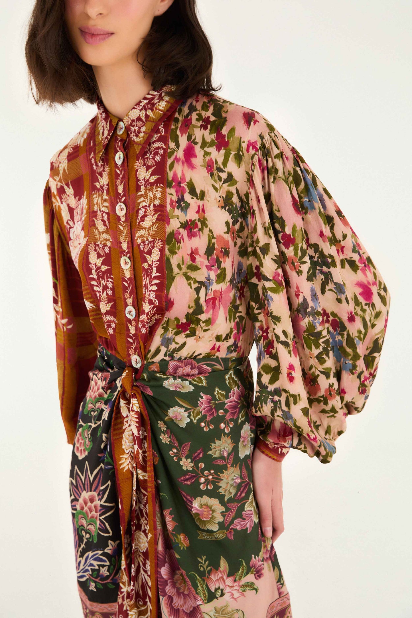 Mixed Winter Garden Lenzing™ Ecovero™ Viscose Mini Dress