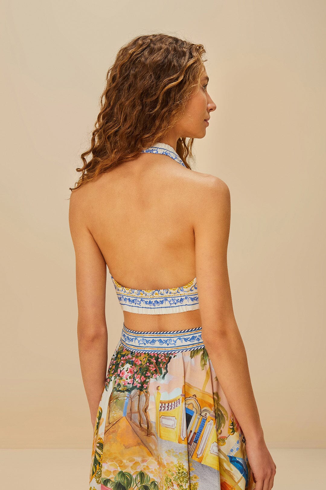 Haut multicolore en coton biologique Aracati