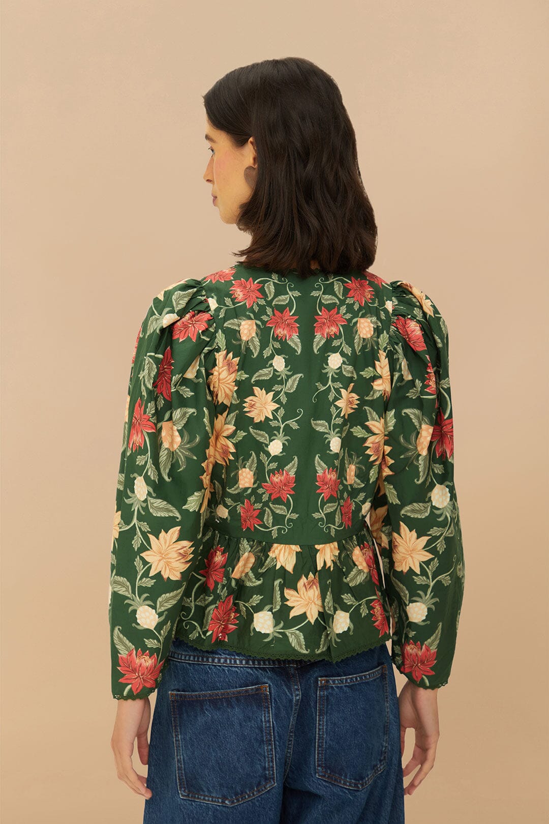 Green Pineapple Garden Blouse