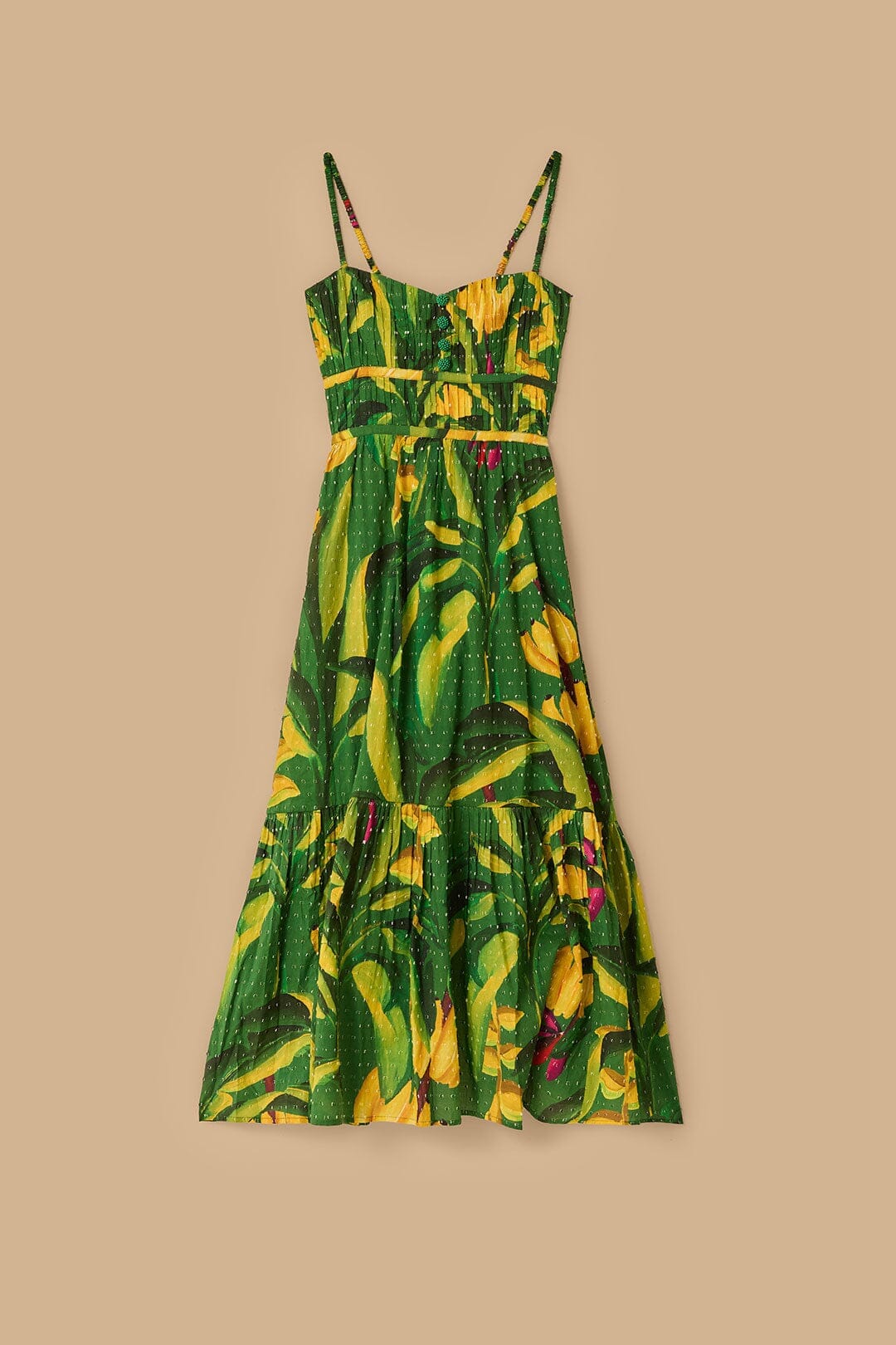 Green Banana Aquarela Midi Dress
