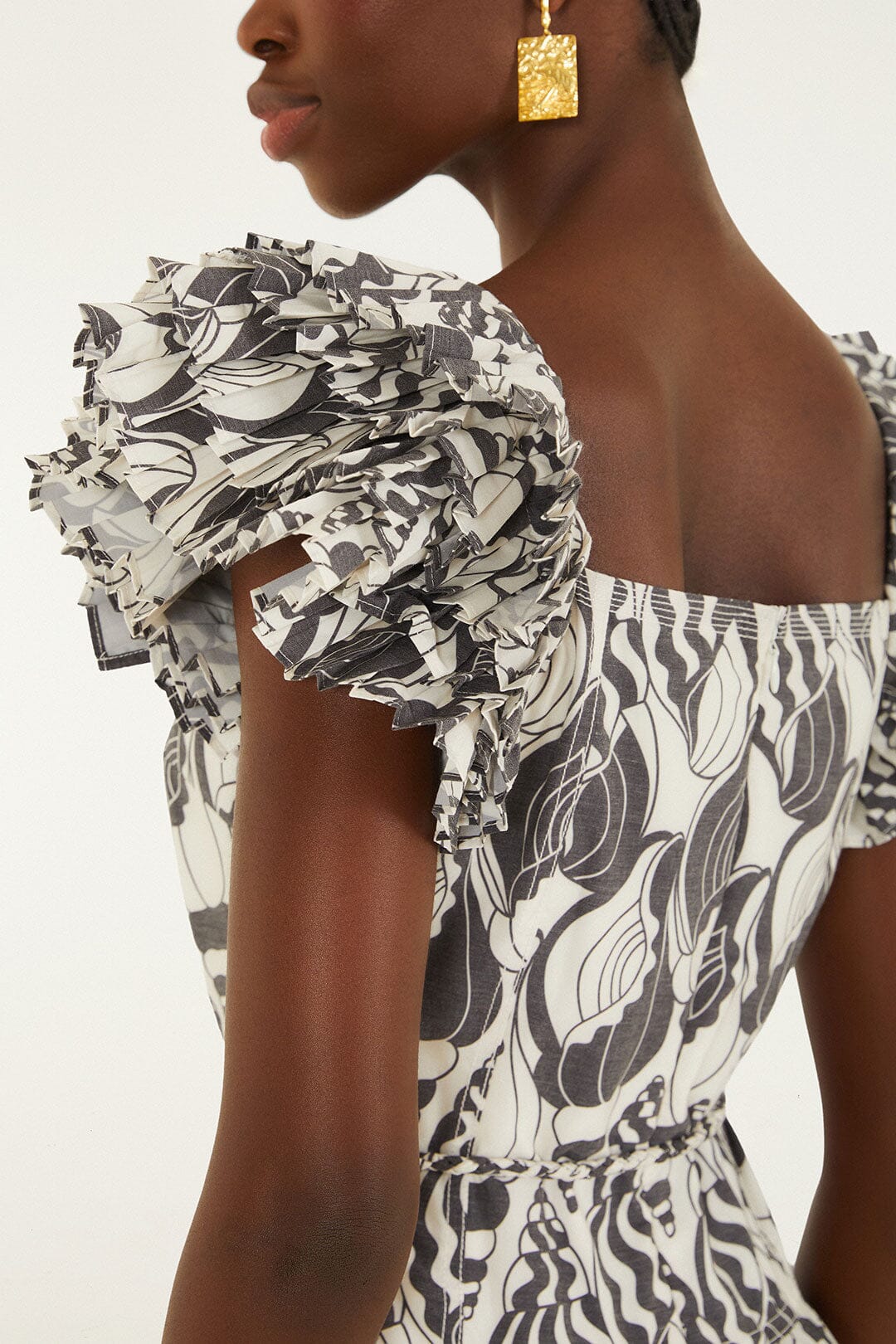 Plissiertes Maxikleid „Sandmuschel-Serenade“