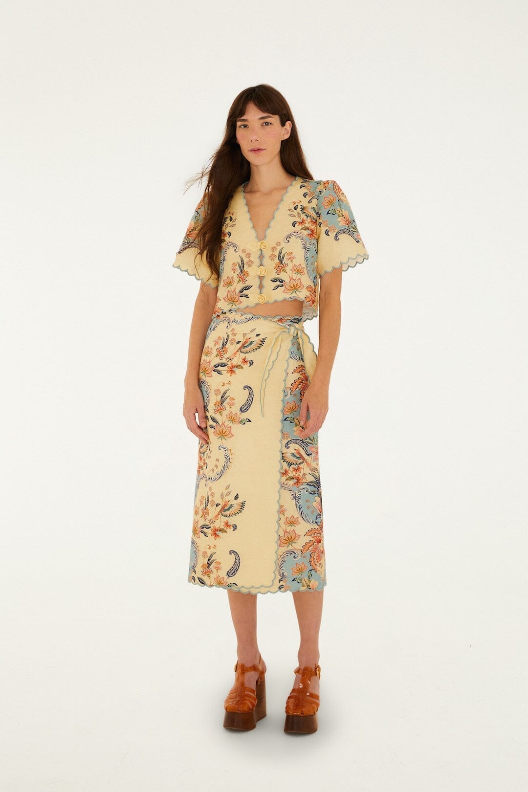 Butter Yellow Boho Beauty Euroflax Premium Linen Top