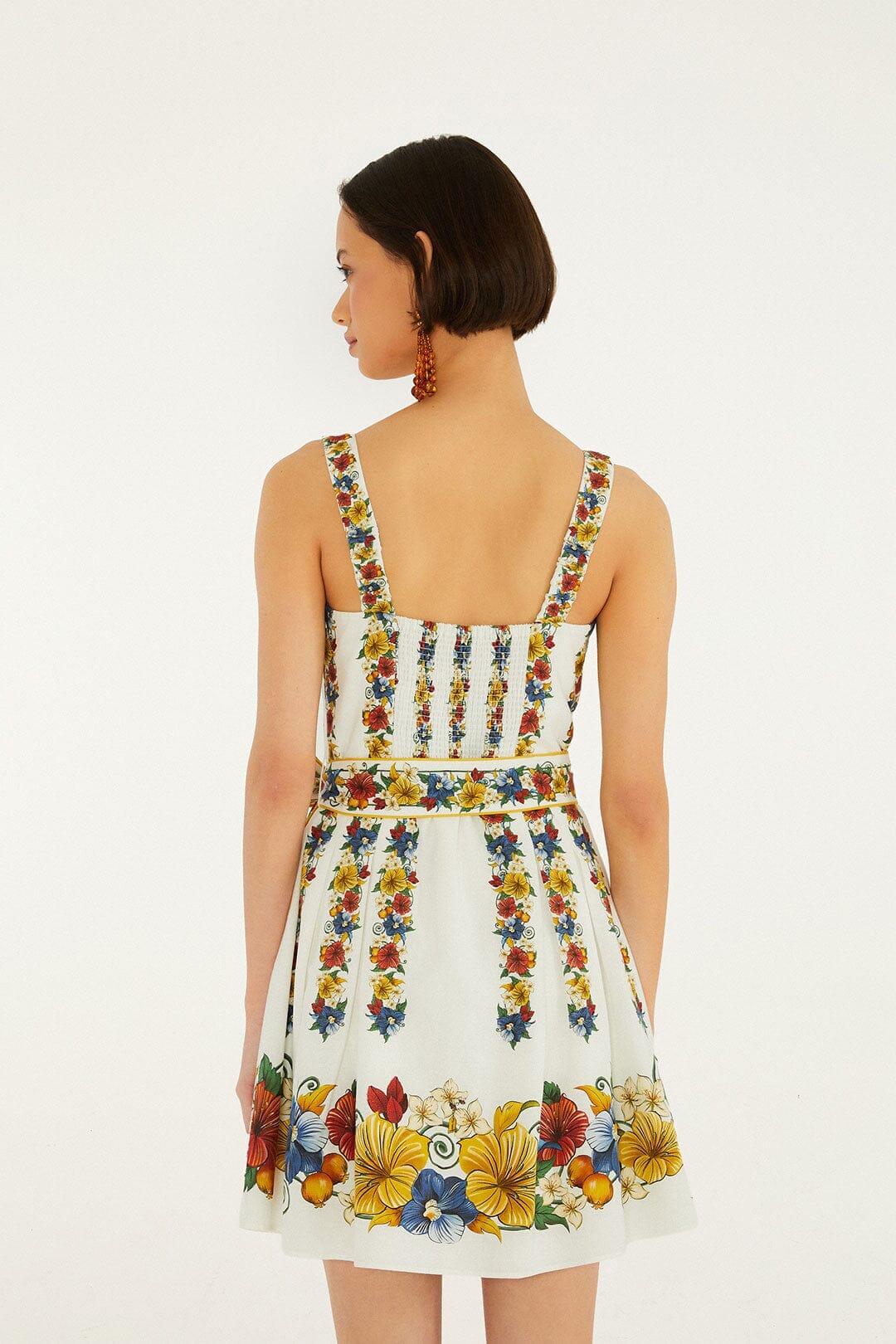 TROPI OFF-WHITE MINIKLEID