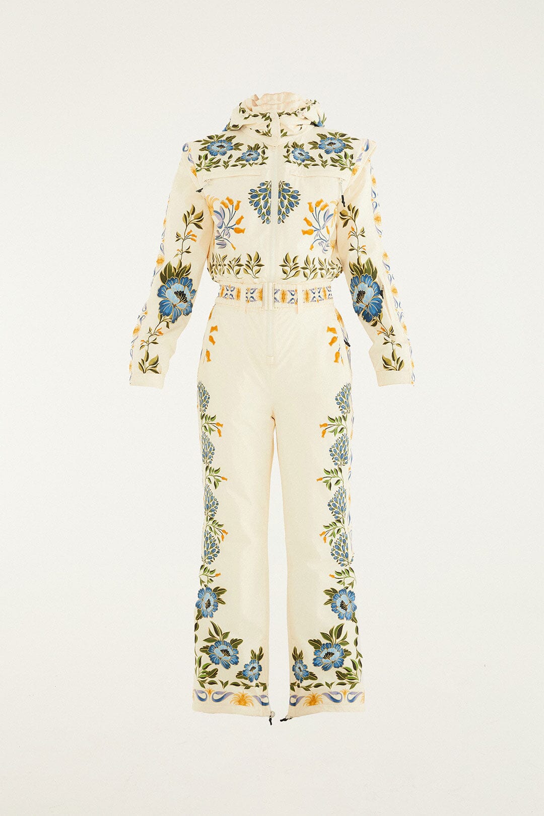 Off-White Winter Garden Hooded Belted Ski Jumpsuit