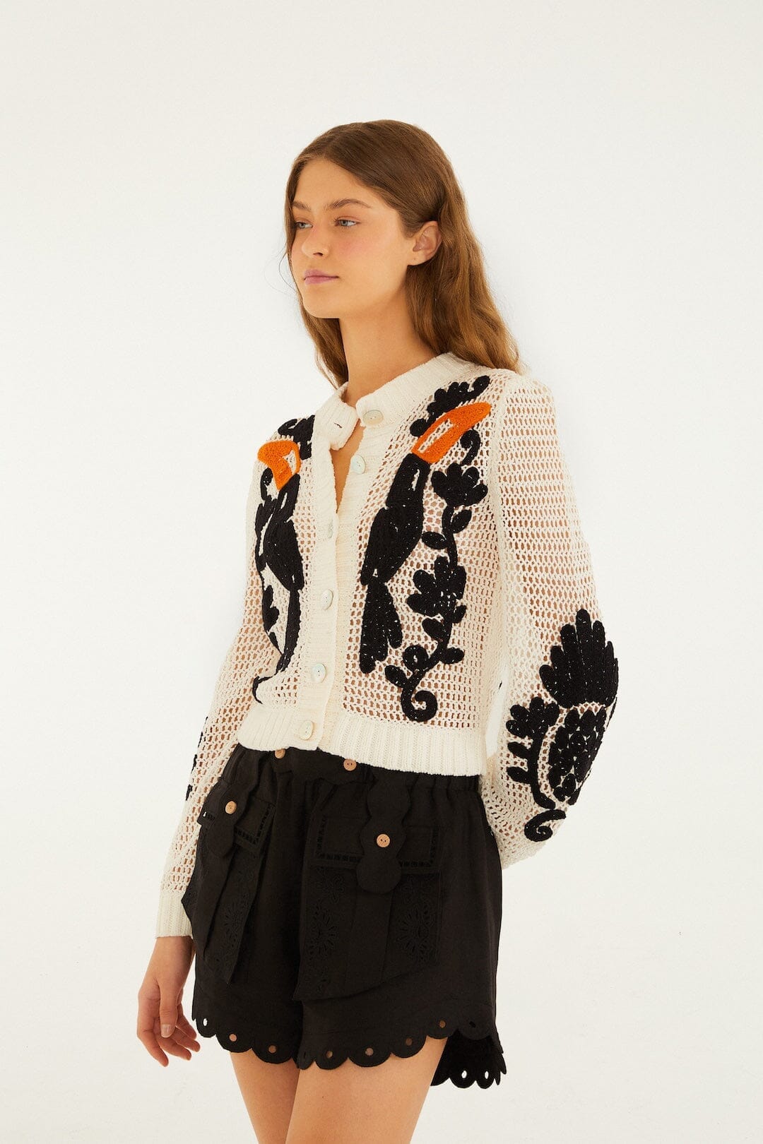 Schwarze, handgefertigte Premium-Leinenshorts aus Euroflax™