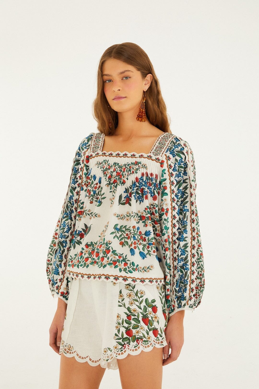 Off-White Fruit Beauty Euroflax™ Premium Leinen Richelieu Laufshorts