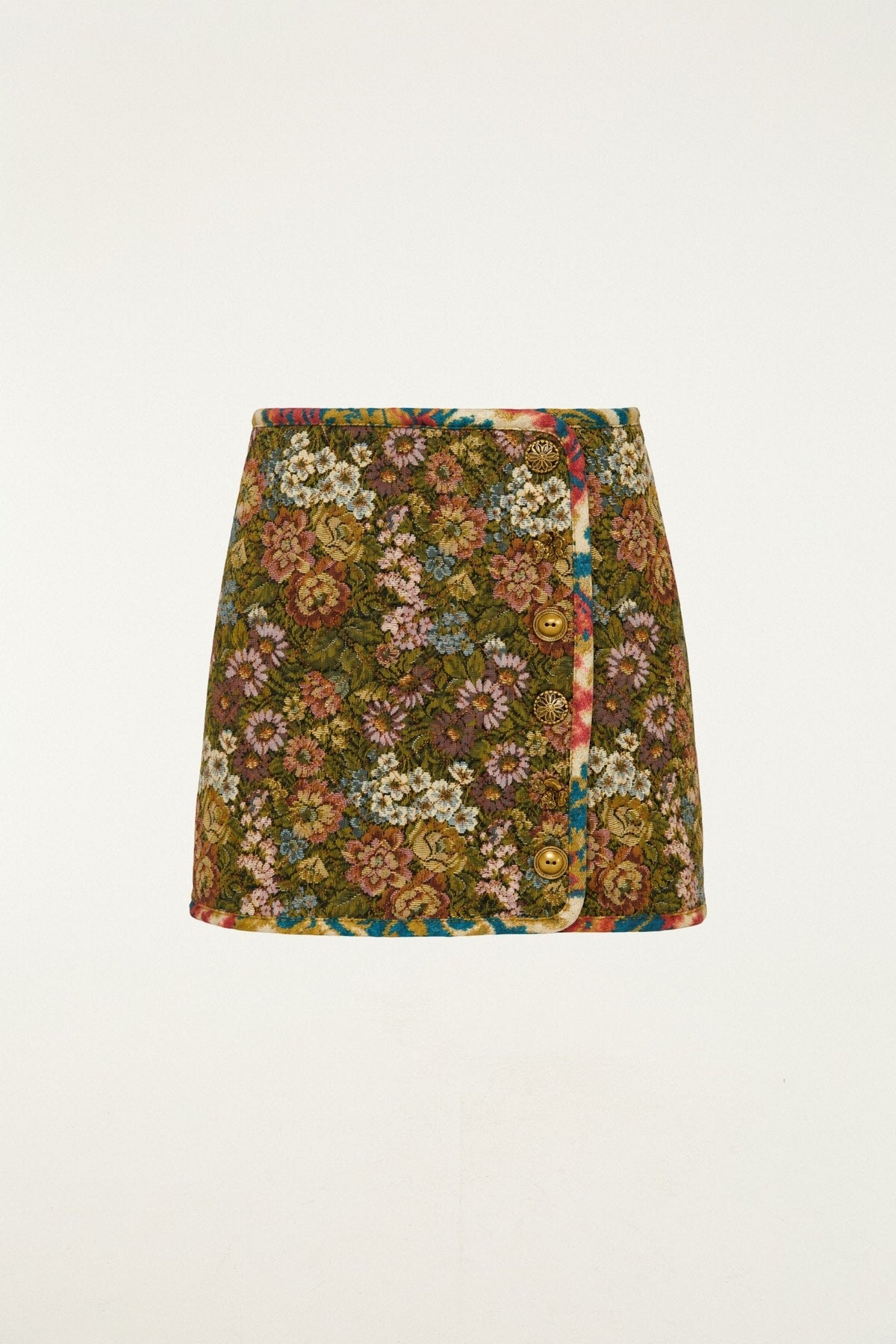 Mini-jupe matelassée en jacquard Arabesque