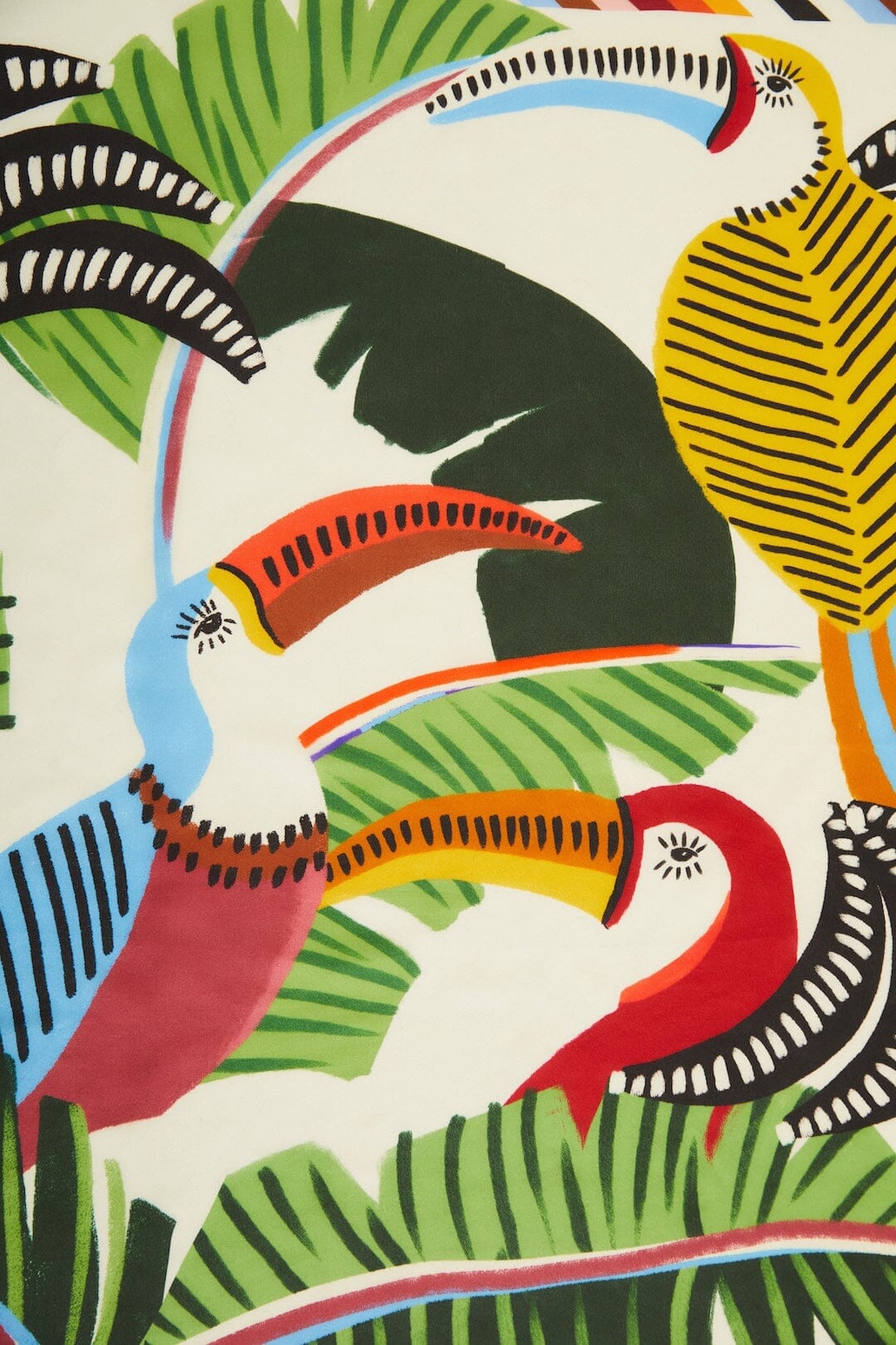 TOUCAN AVEC ÉCHARPE DE FEUILLAGE