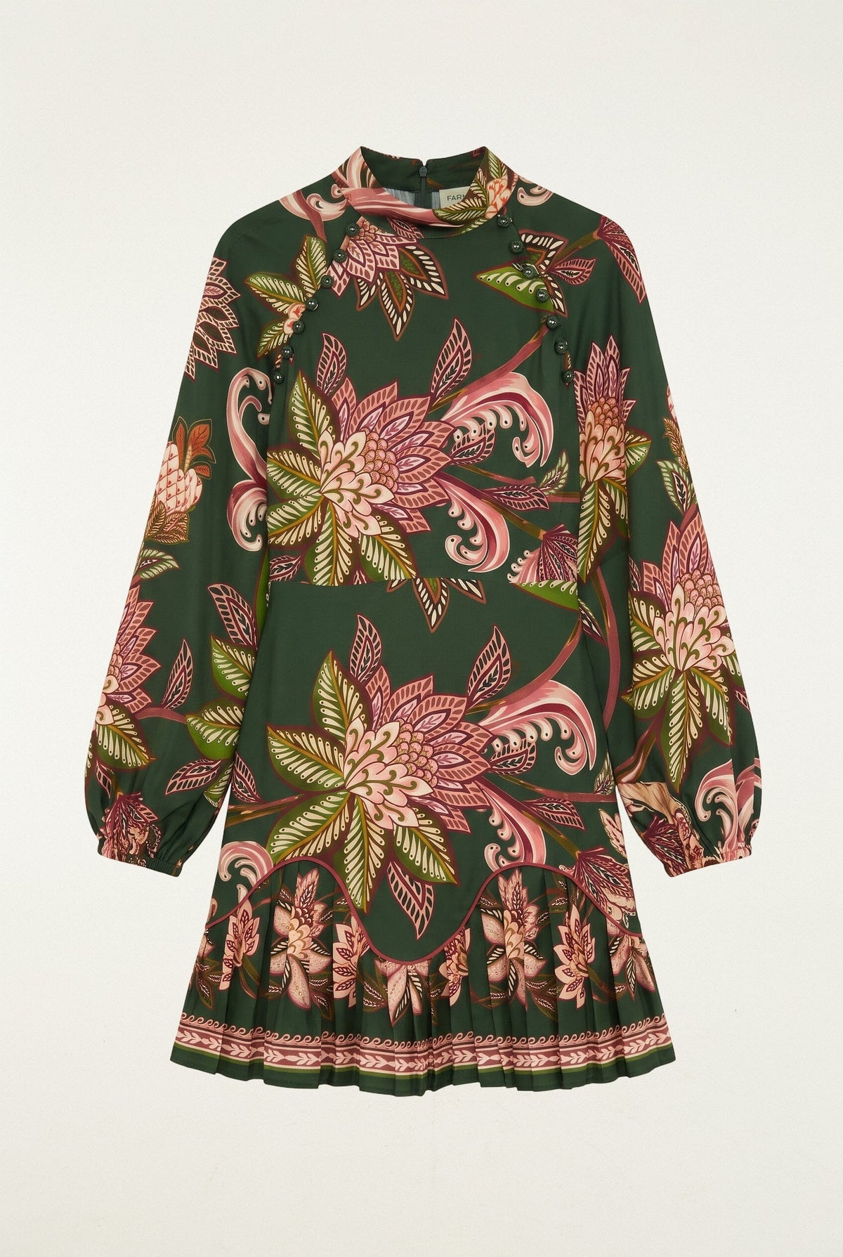 Minivestido floral Arabesque Paradise con bajo de volantes
