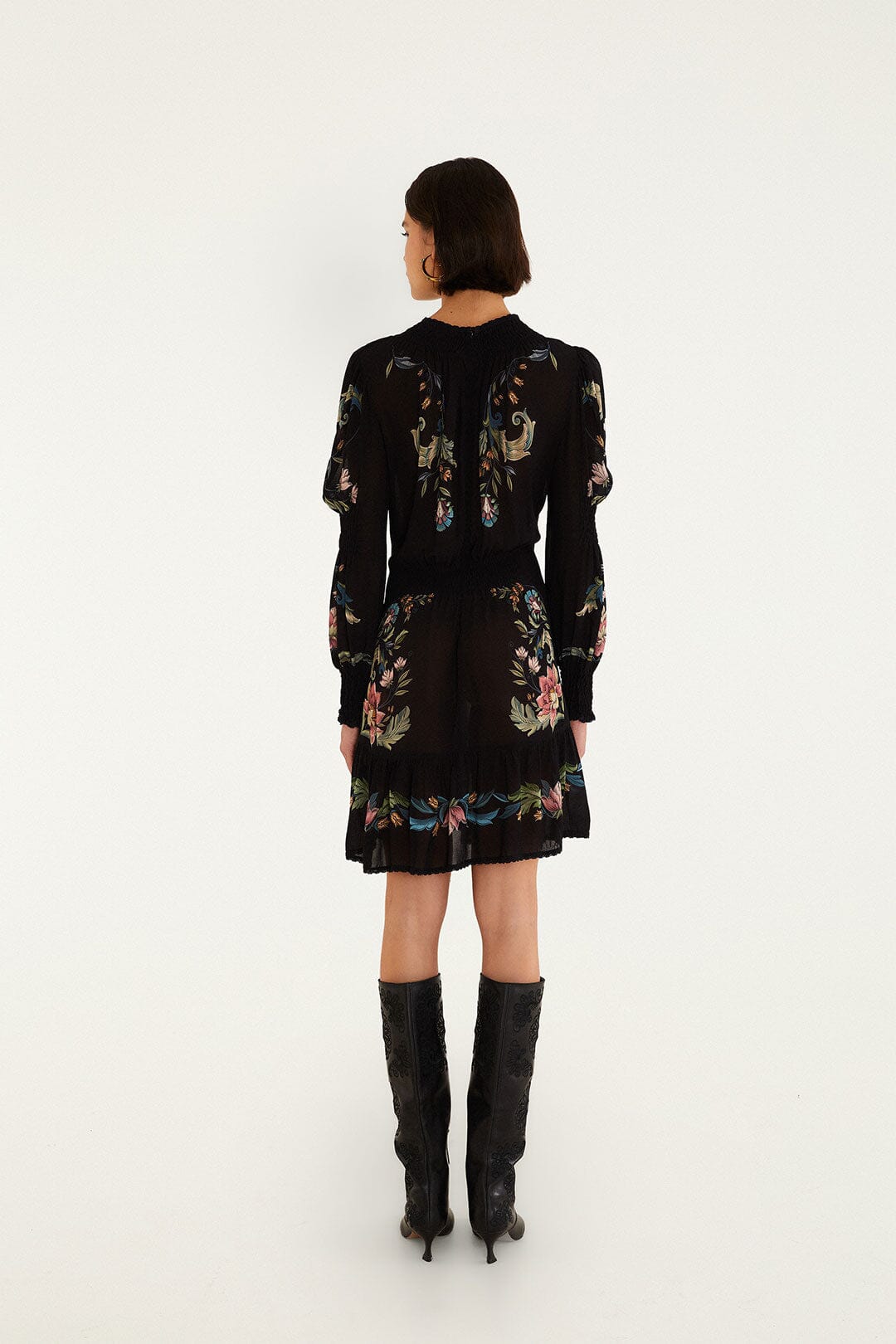 Natalia Lace Long Sleeve Mini Dress