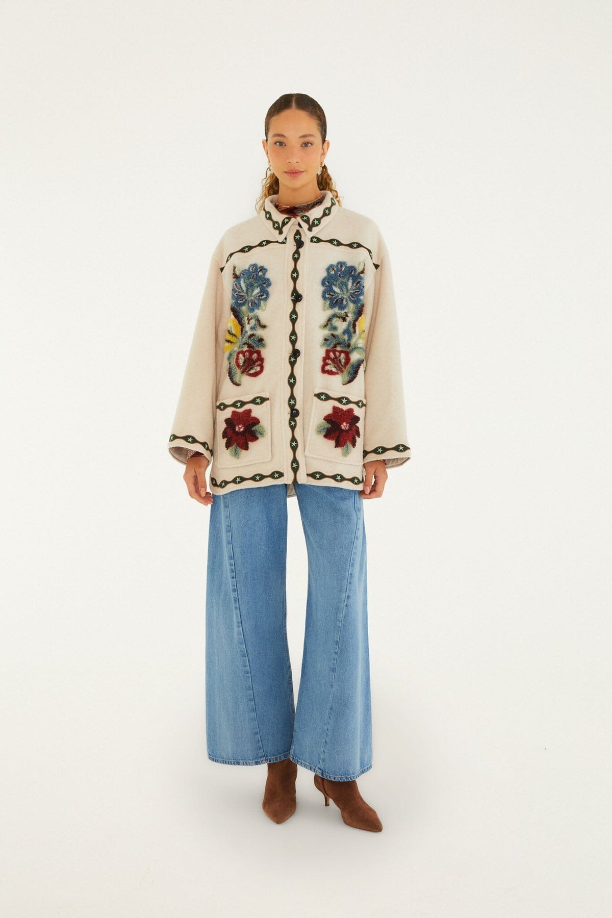 Light Wide-Leg Denim Pants