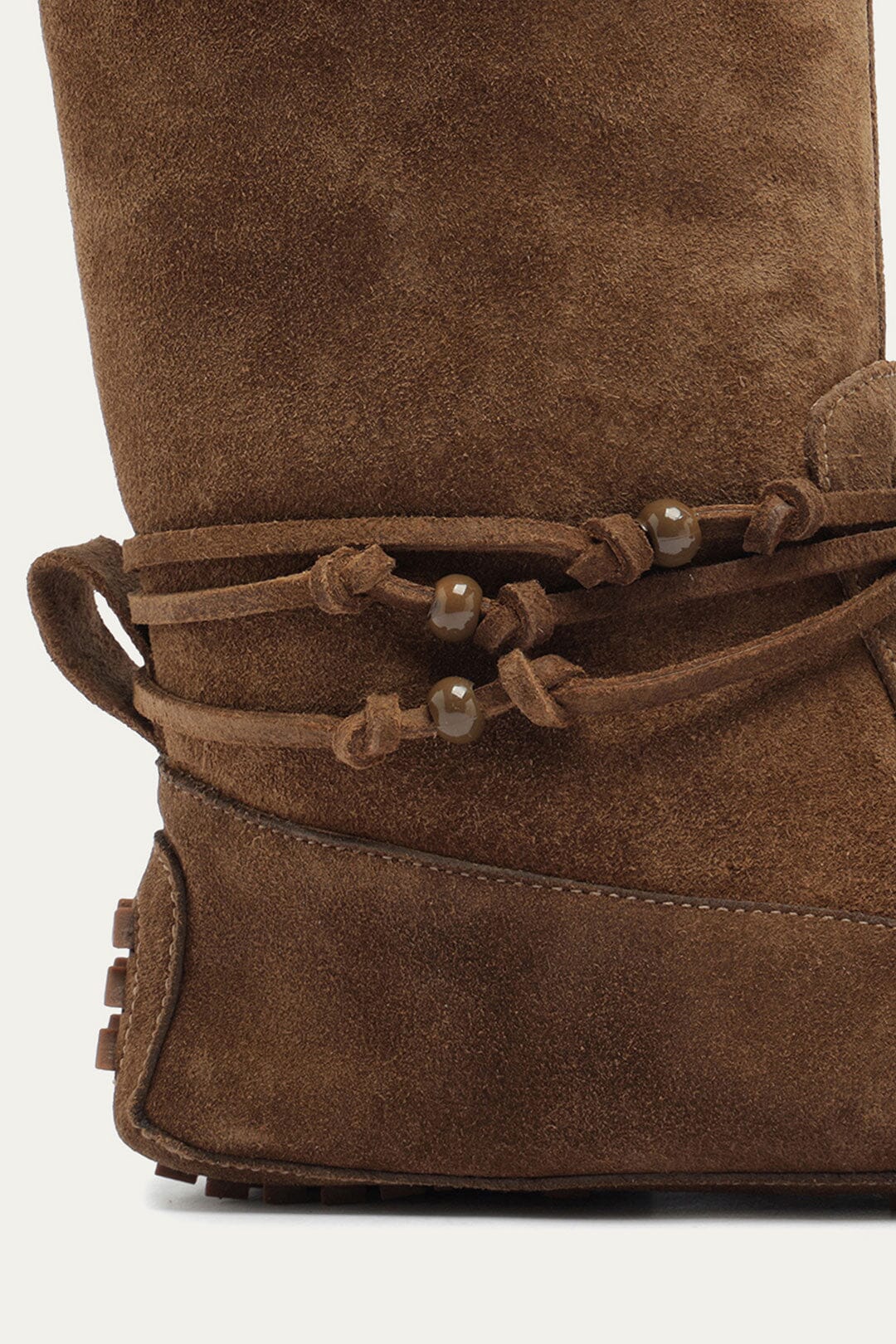 FARM Rio model wearing the Slouchy Beads Bootie