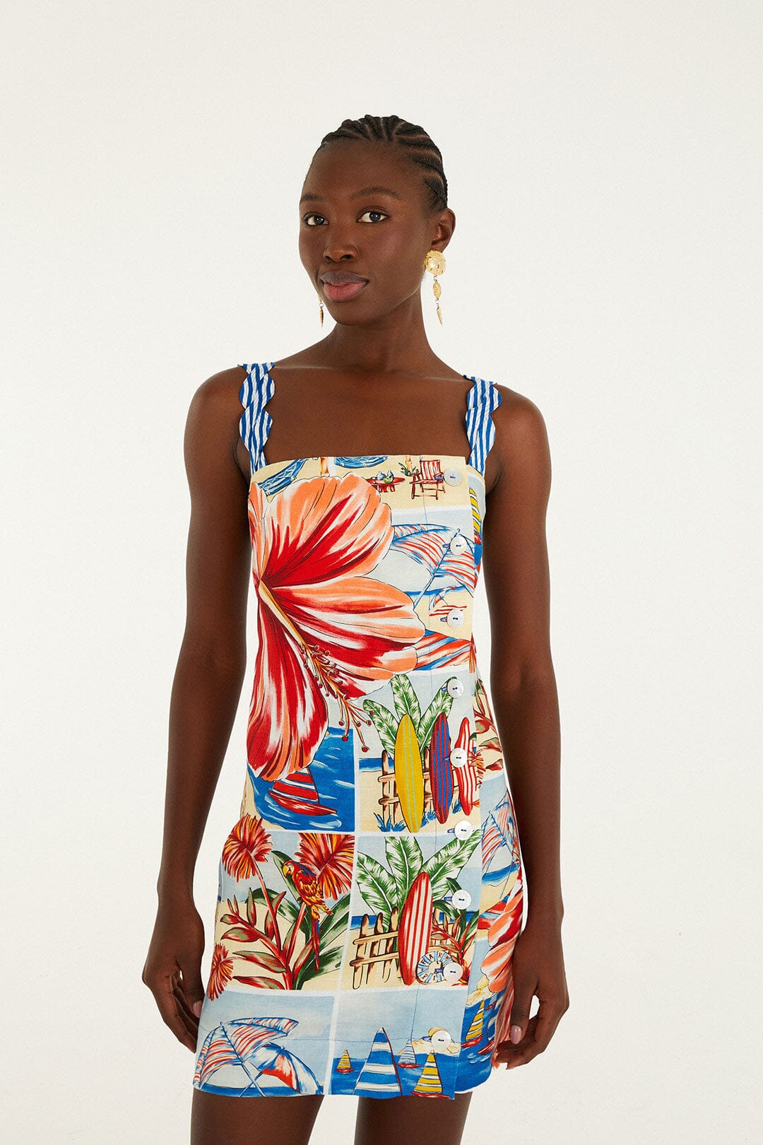 Summer Diary Multicolor Mini Dress Summer Diary Multicolor Mini Dress
