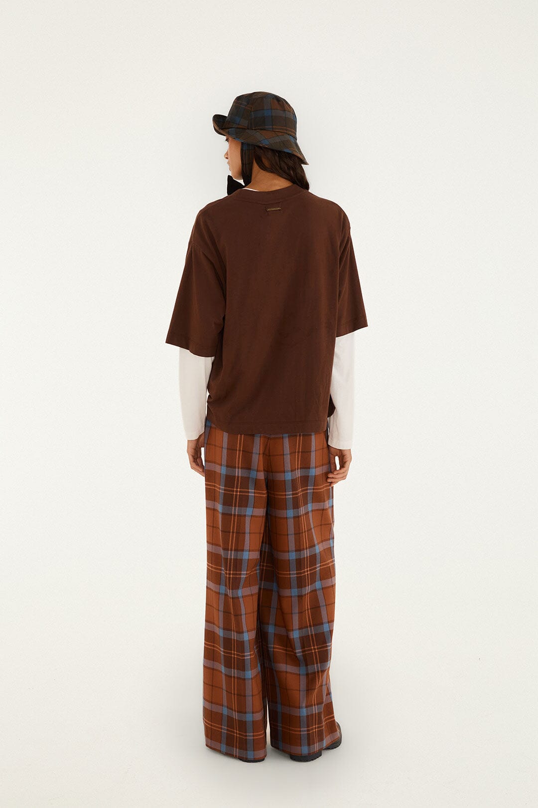 FARM Rio model wearing the Tropical Tea Trousers