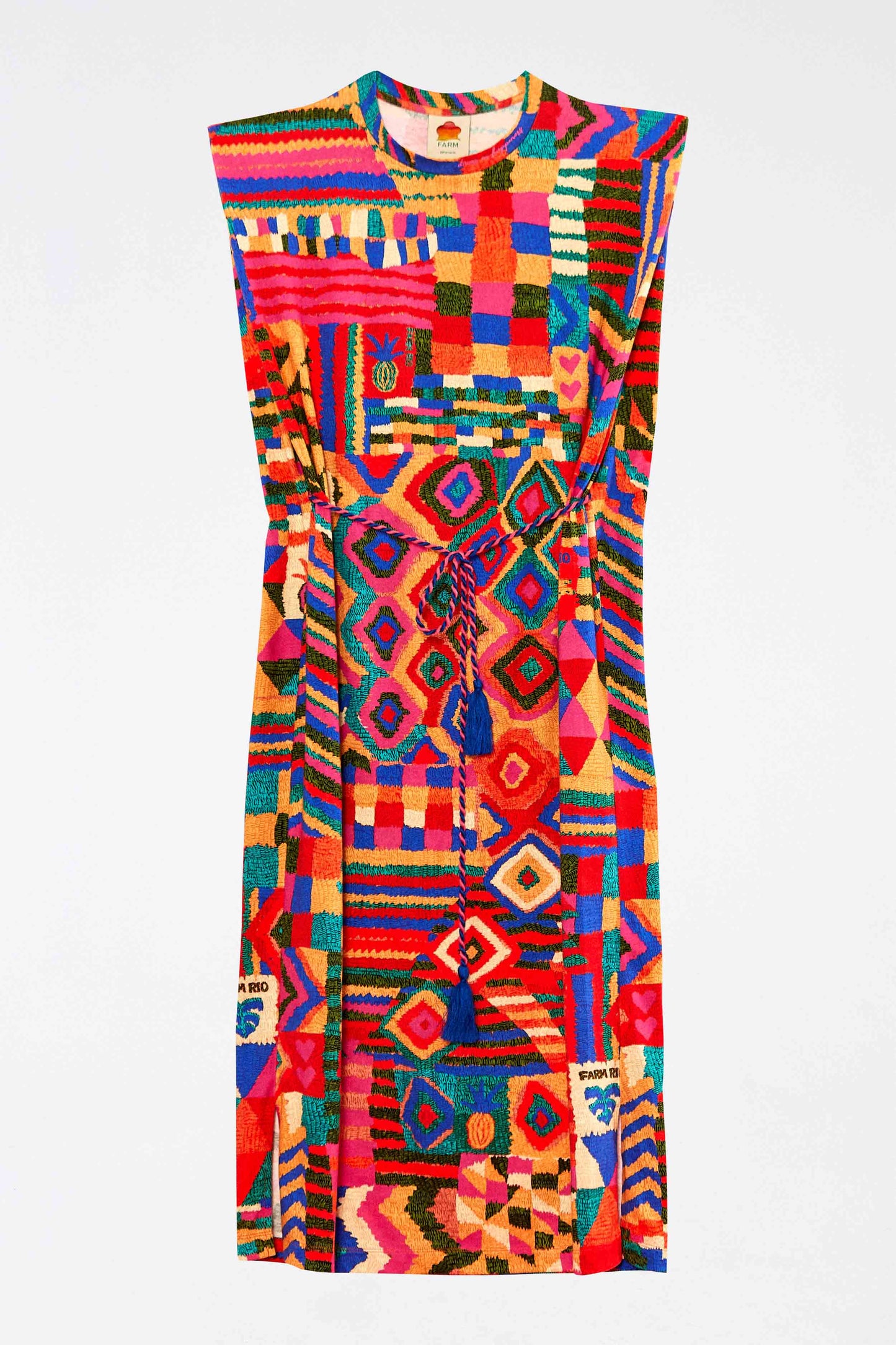 Summer Patches T Shirt Dress