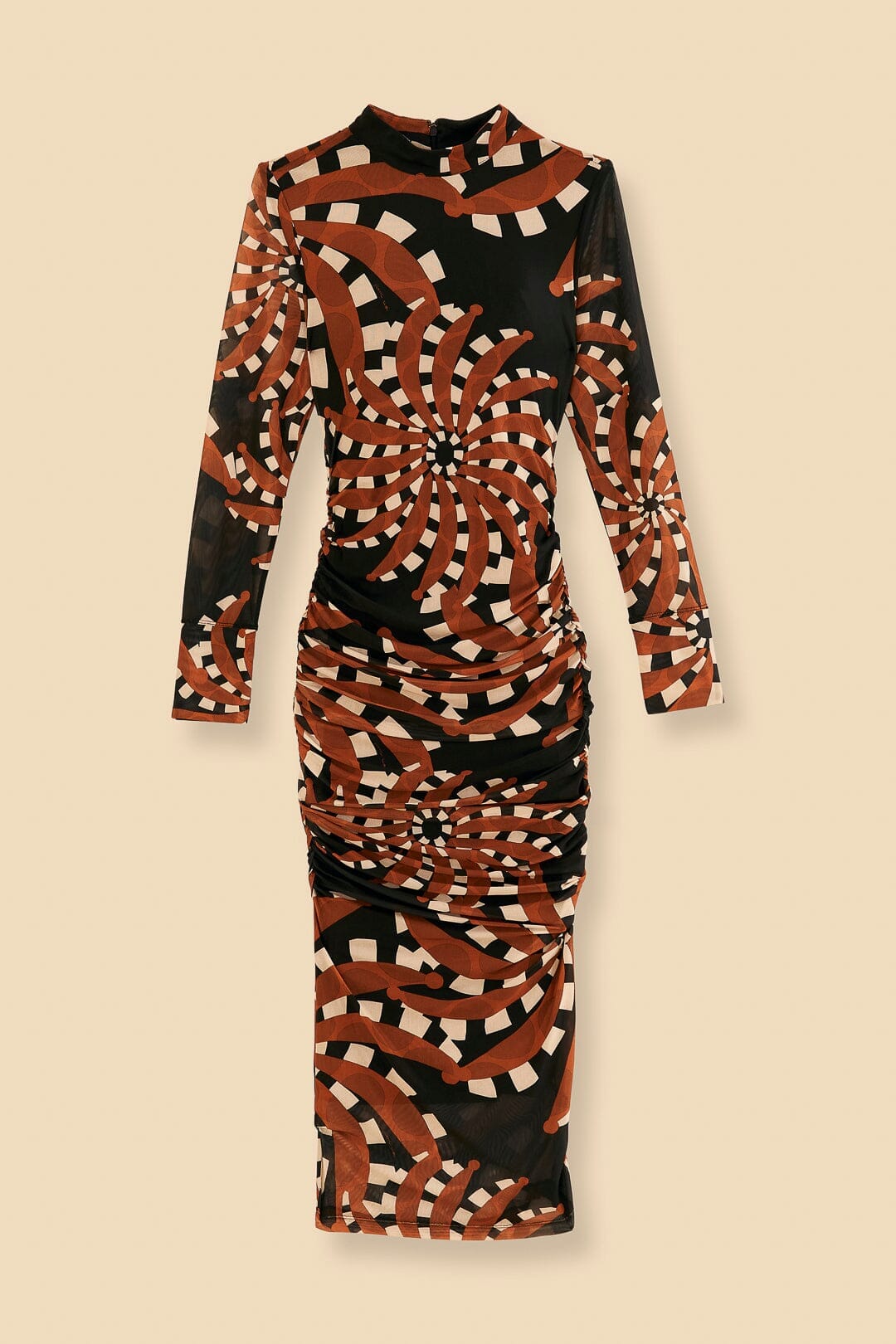 Robe midi noire en tulle foncé Bananada