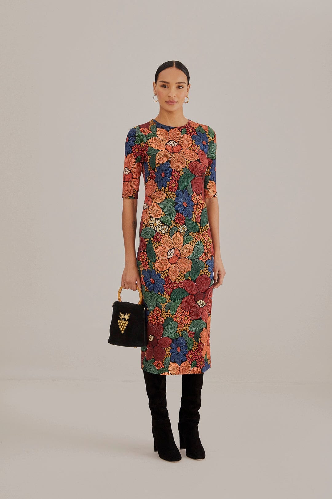 farm rio vintage wave midi dress Farm Rio Vintage Wave Maxi Dress by Farm Rio