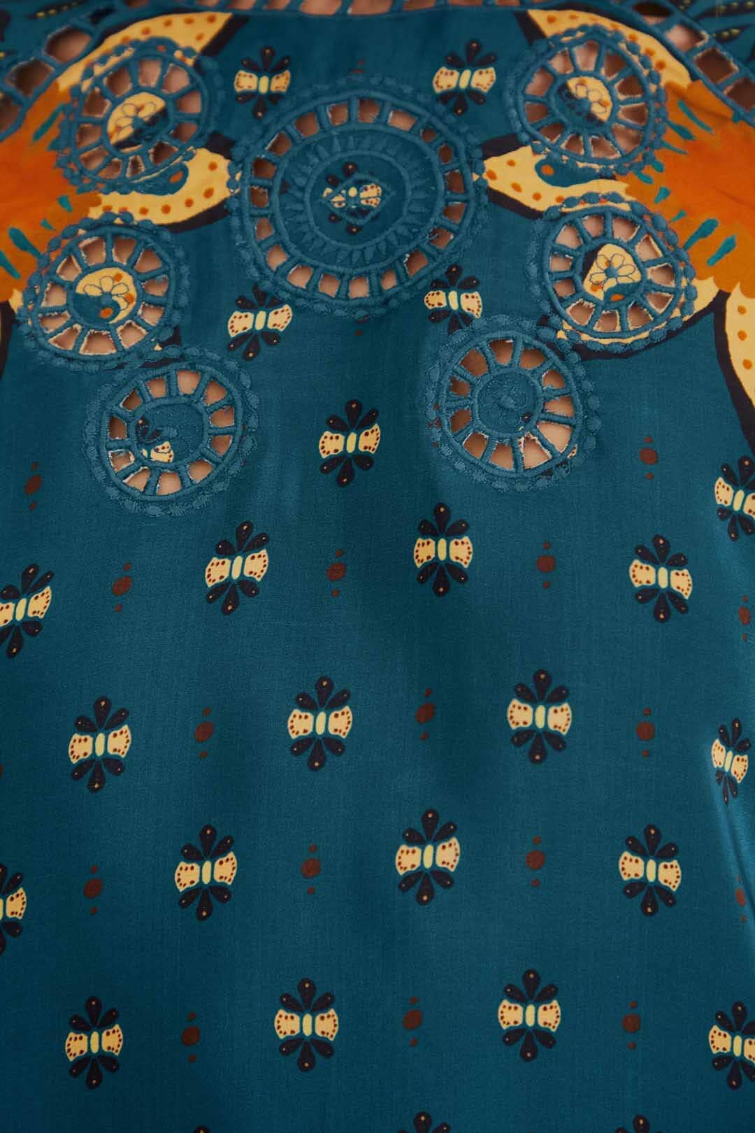 Blue Ainika Chill Long Sleeve Blouse