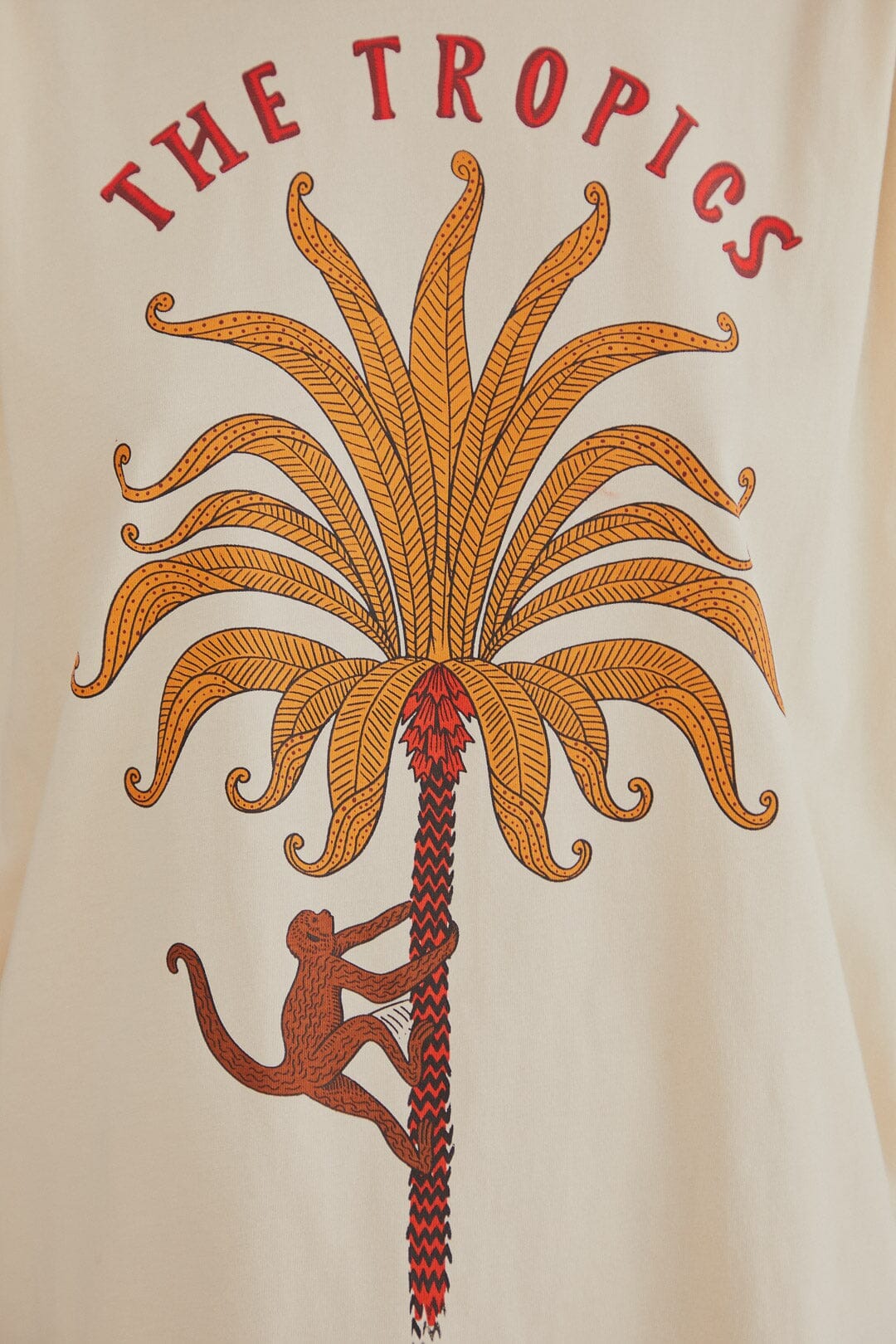 T-shirt plissé en coton biologique The Tropics