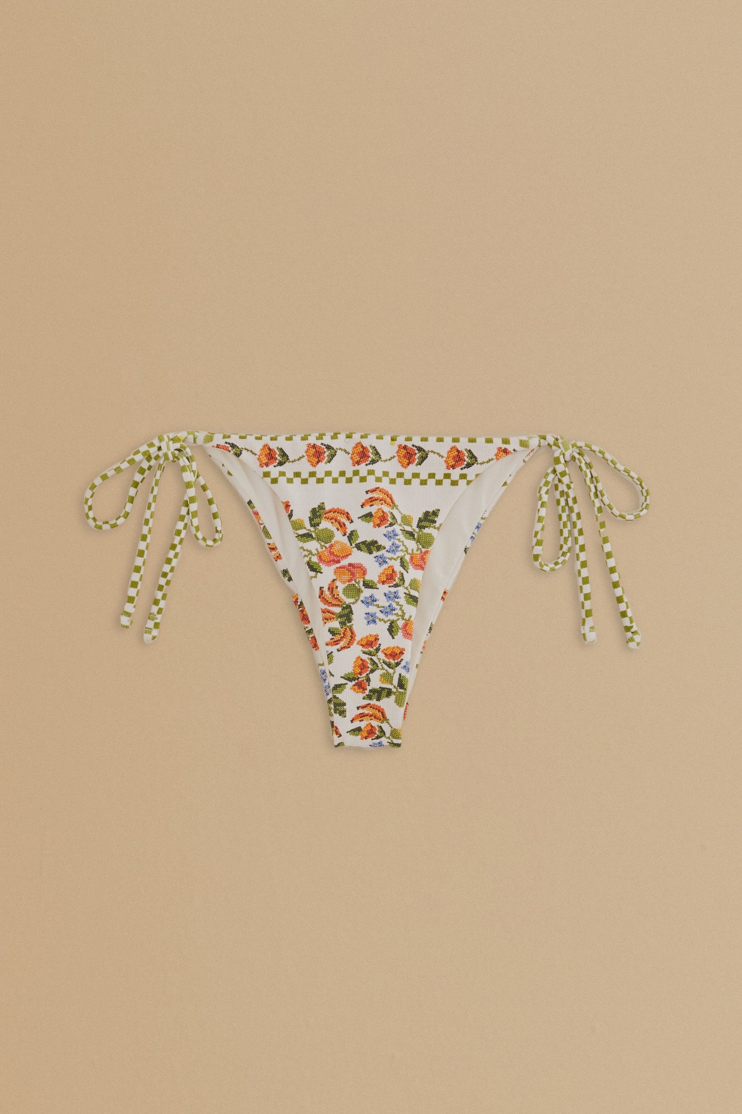 White Banana Vitamin Side Tie Bikini Bottom