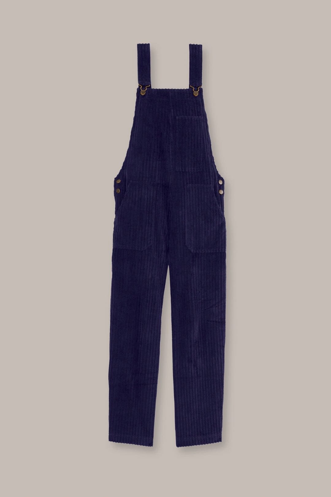 Navy Blue Corduroy Overalls