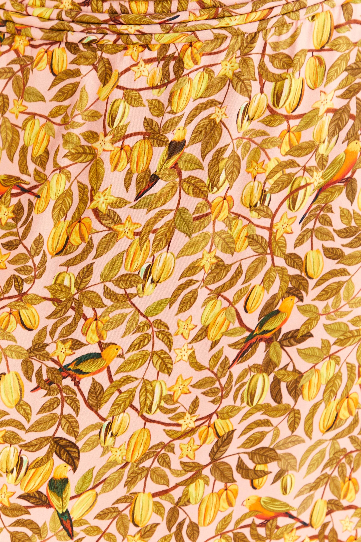 Light Pink Star Fruit Midi Skirt