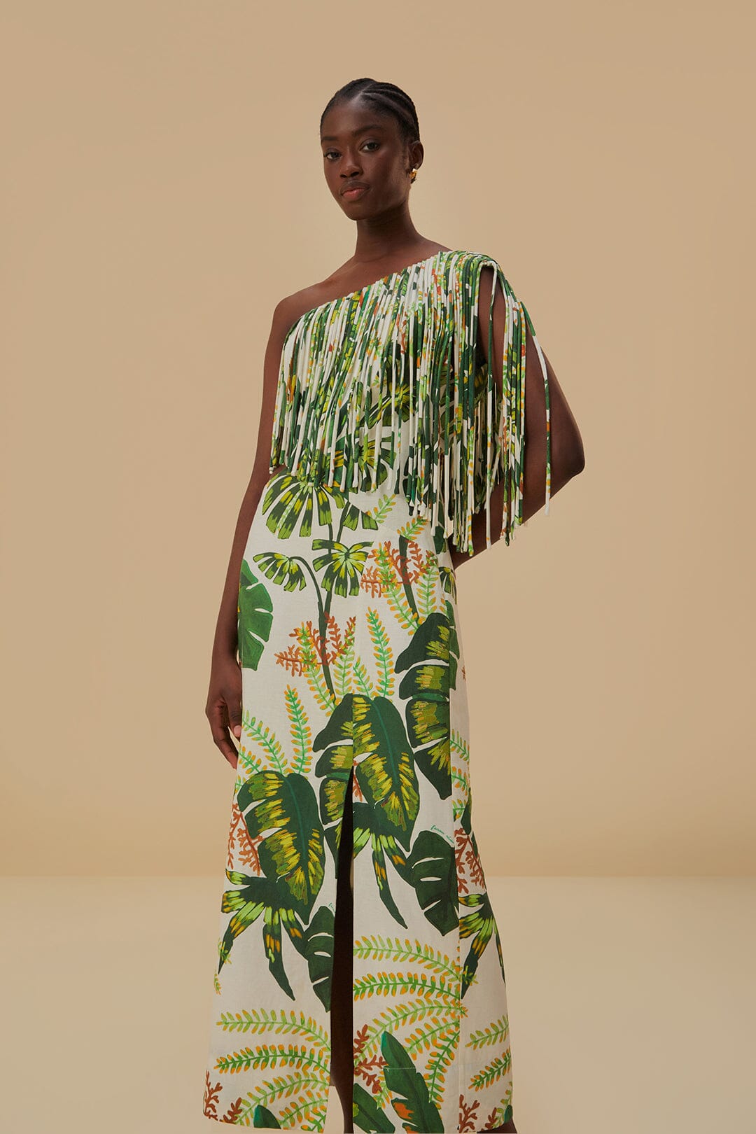 farm rio bright forest midi dress Forest Green Parrots Maxi Dress