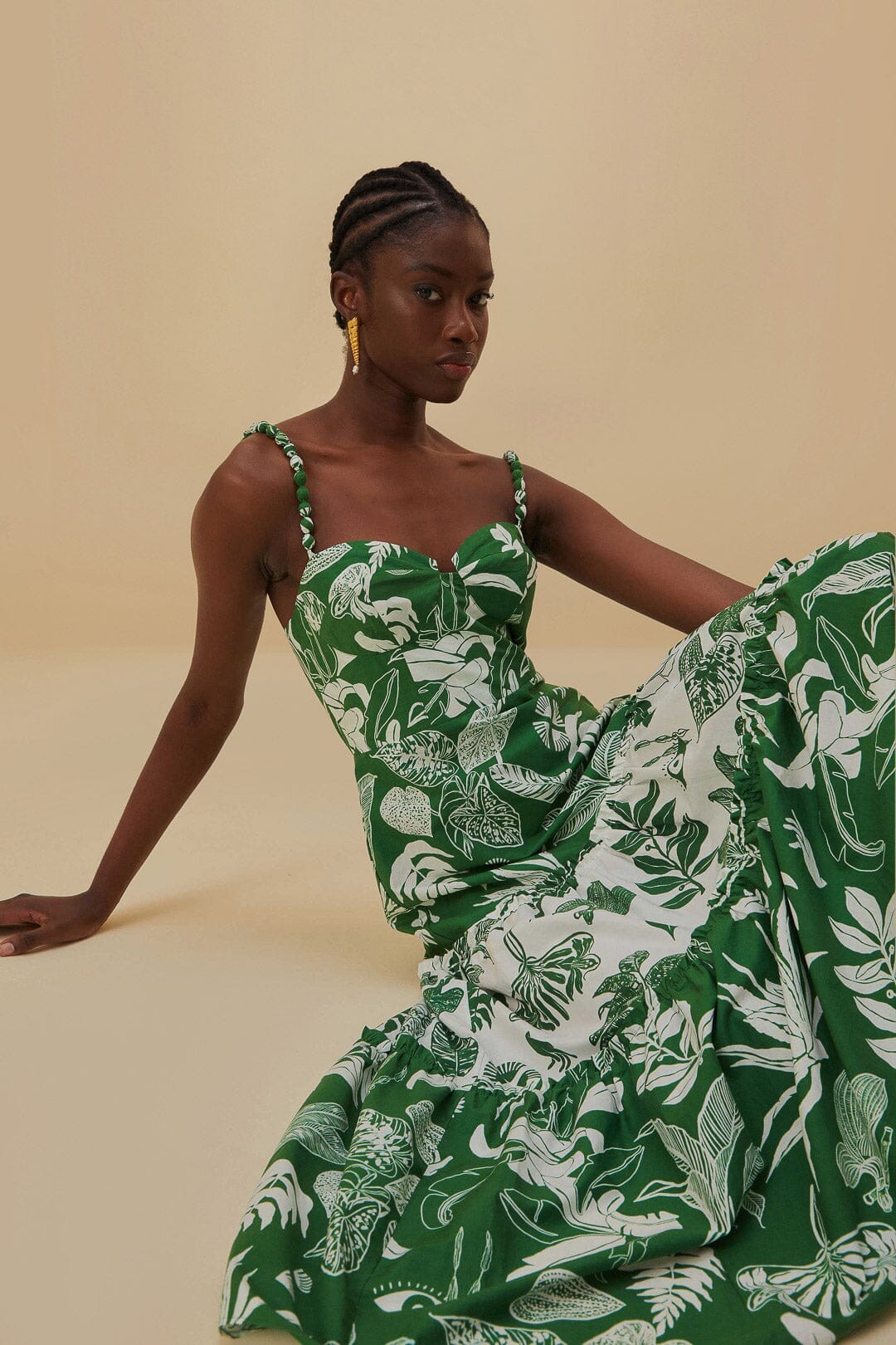 Forest Soul Mix Midi Dress FARM Rio Forest Soul Mix Midi Dress FARM Rio