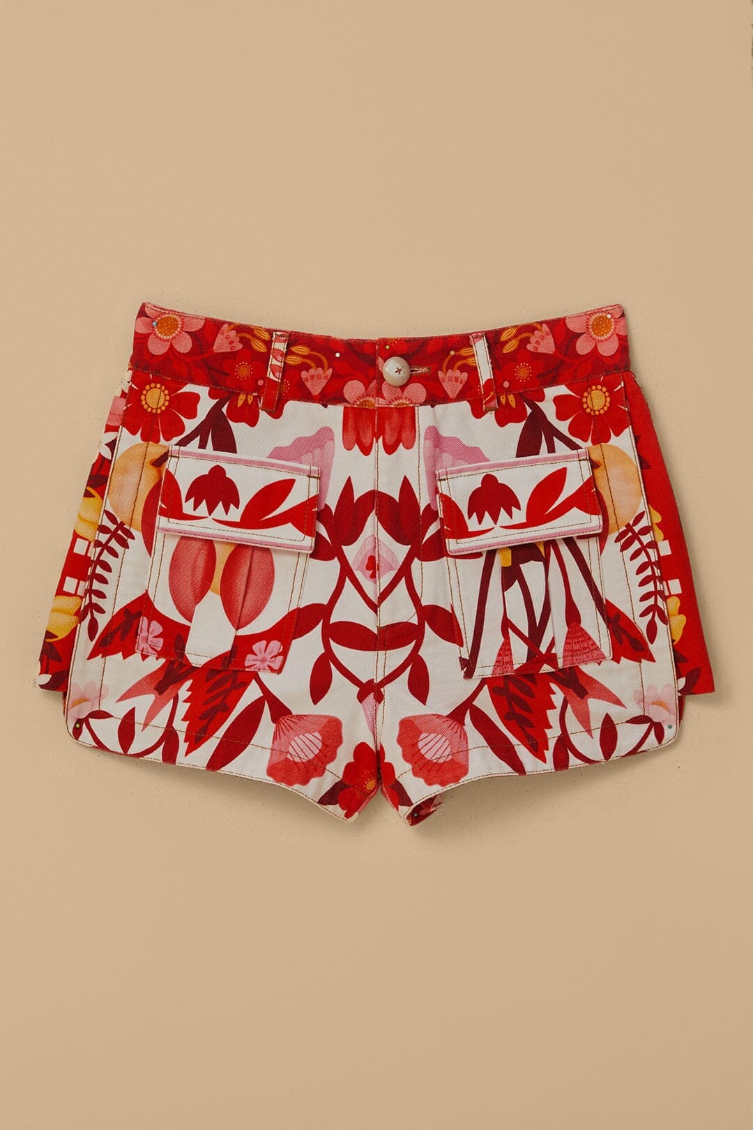 Short romantique à poches verger