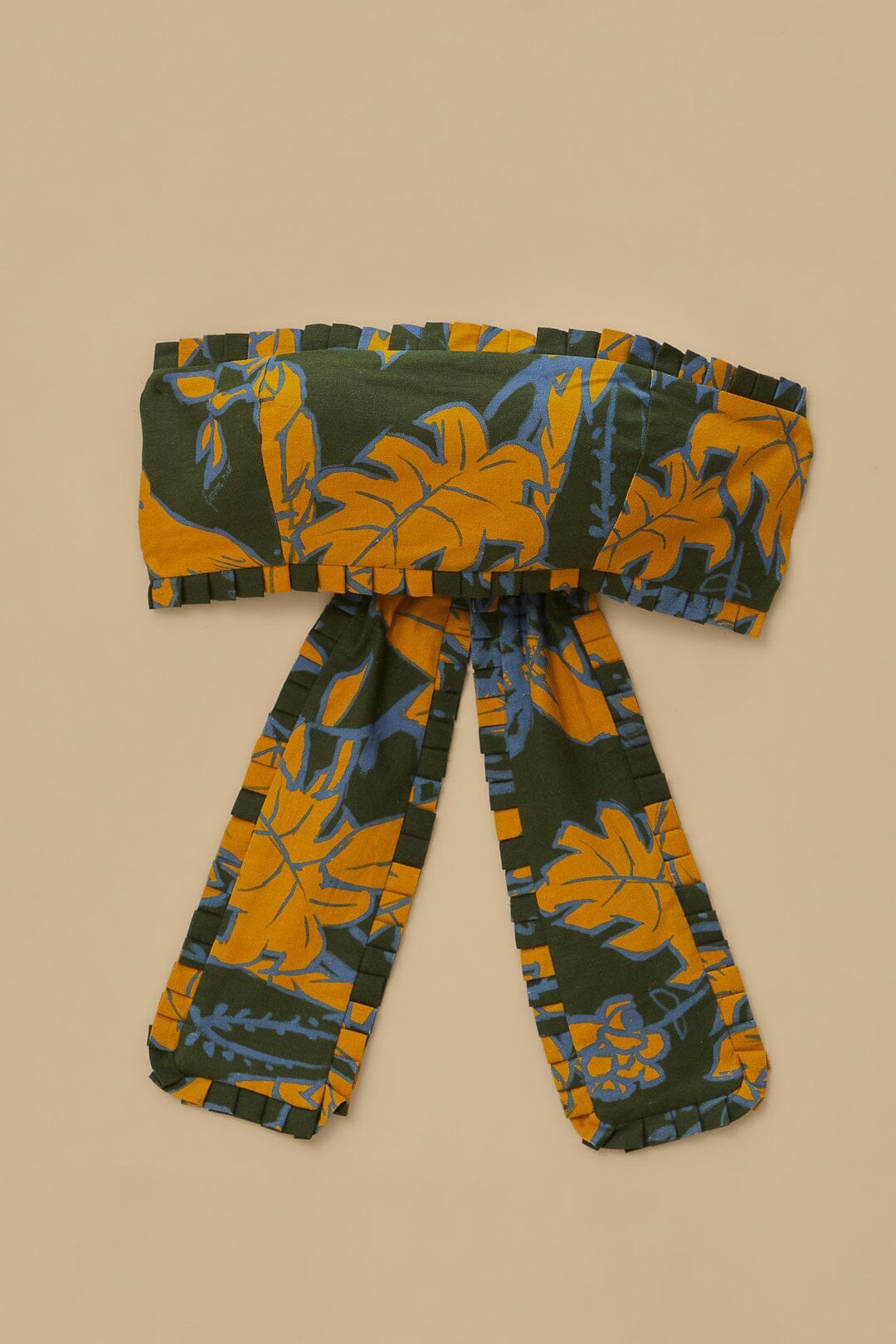 Croquis de feuillage vert Haut court Lenzing™ Ecovero™ Euroflax™